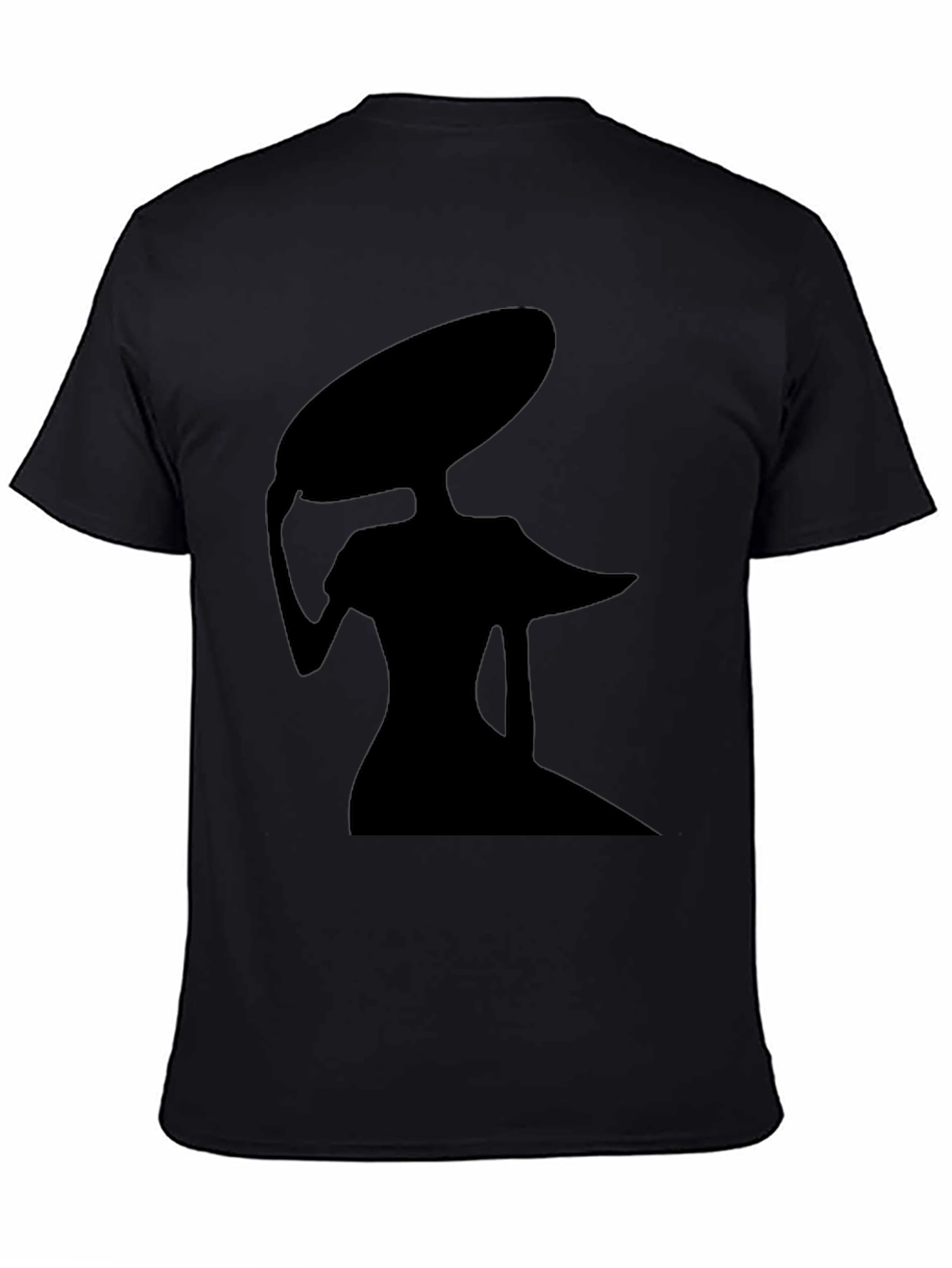 Elegant Lady Silhouette Black T-Shirt