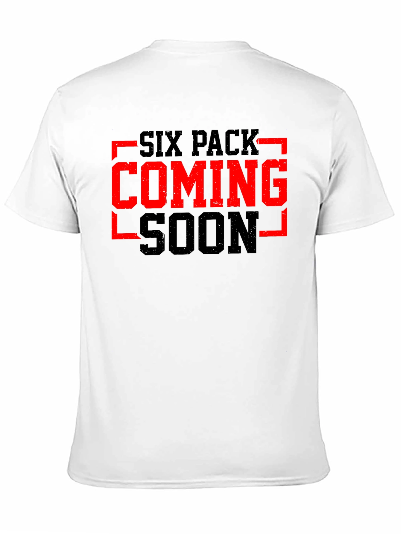 Six Pack Coming Soon Black Graphic Tee