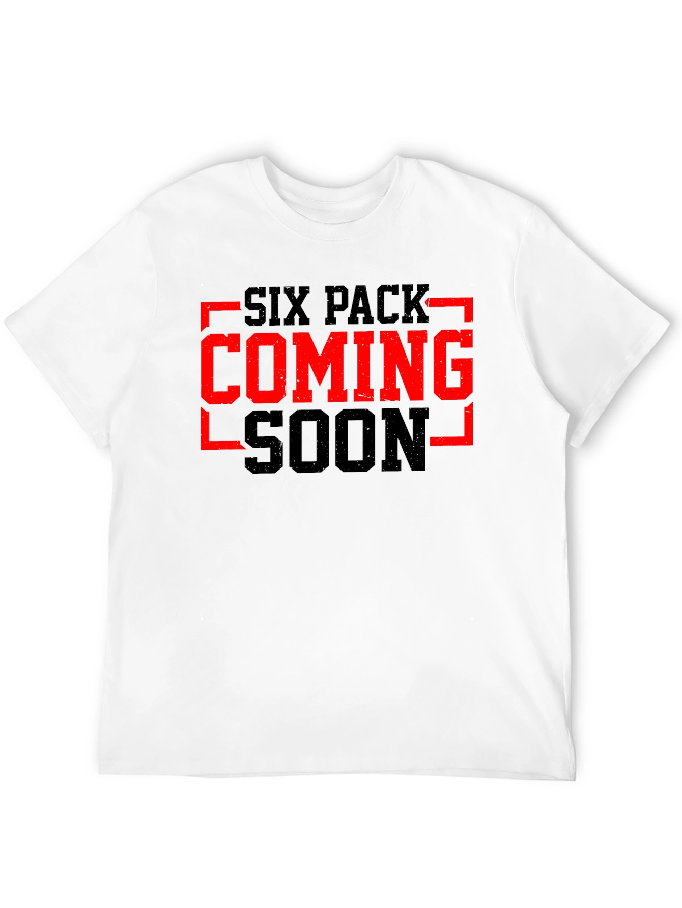 Six Pack Coming Soon Black Graphic Tee