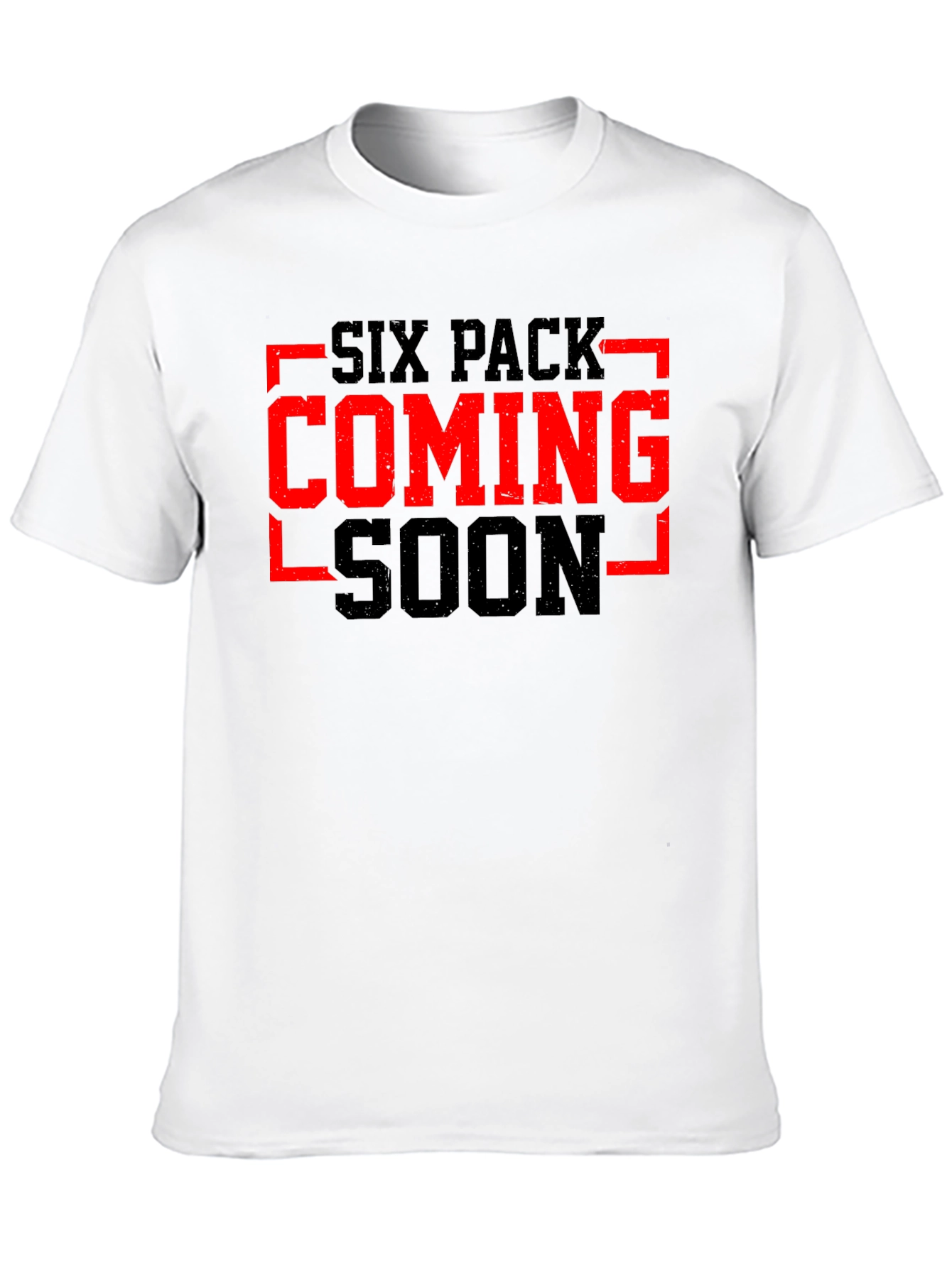 Six Pack Coming Soon Black Graphic Tee