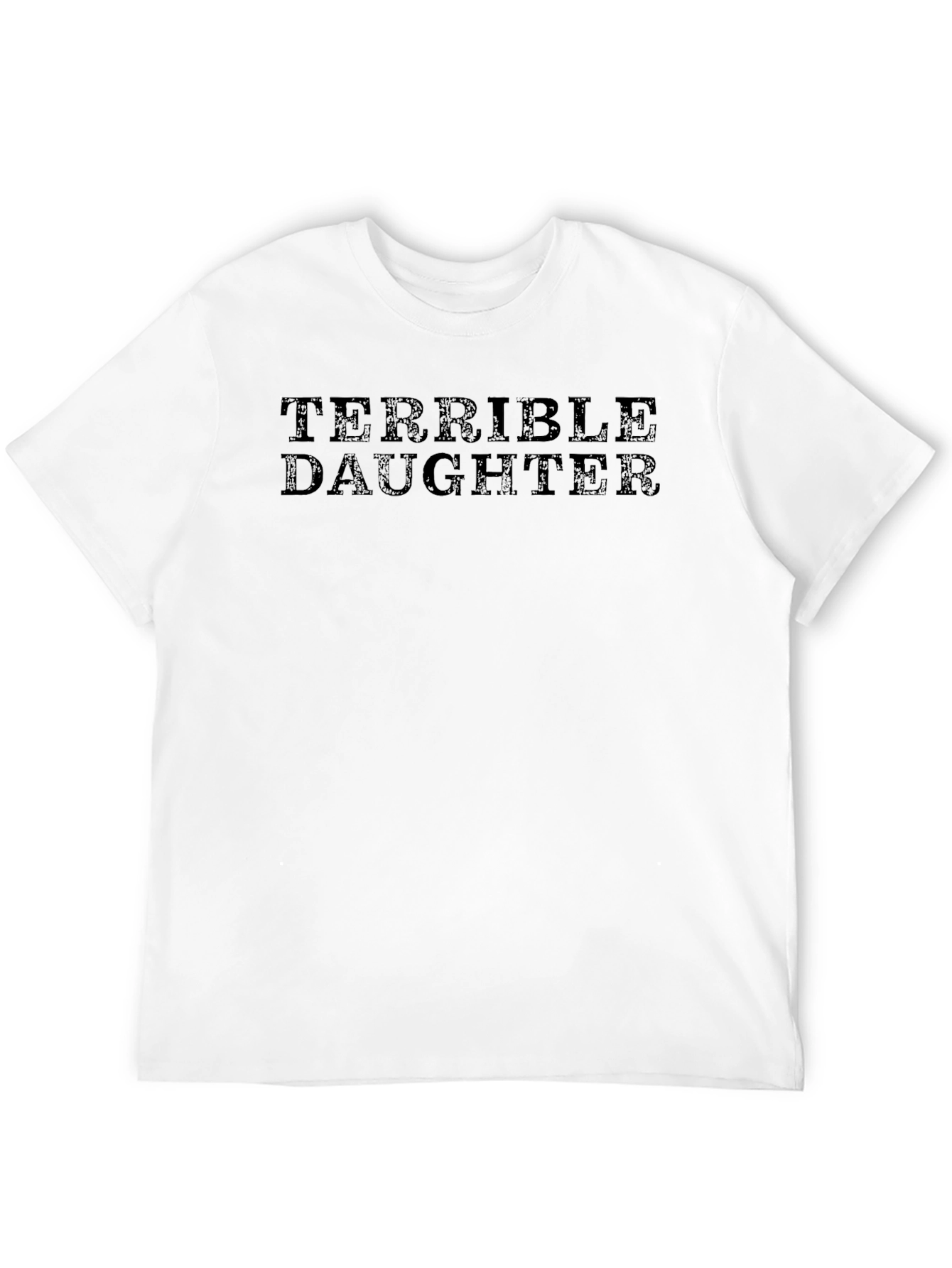 Terrible Daughter Black Graphic T-Shirt