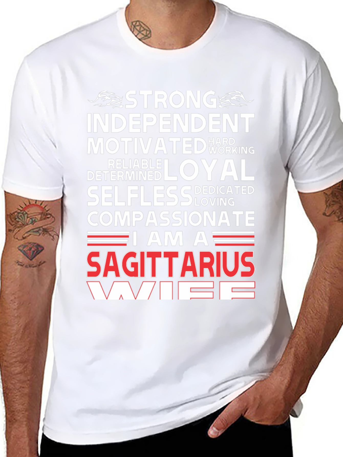 Sagittarius Wife Graphic Tee - Zodiac T-Shirt