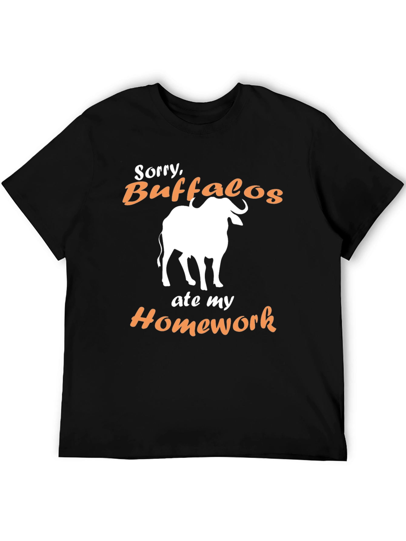 Buffalo Ate My Homework Graphic T-Shirt