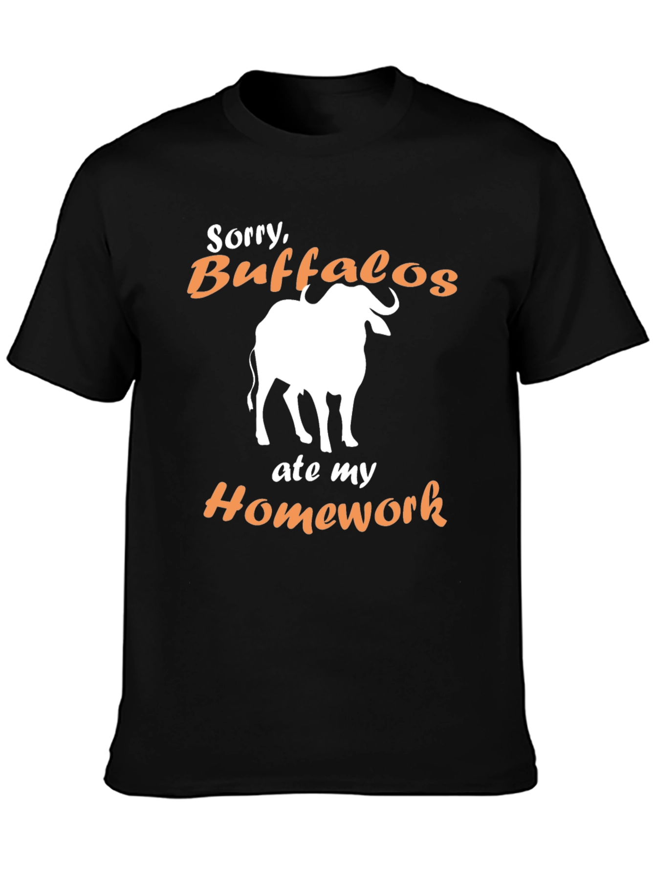 Buffalo Ate My Homework Graphic T-Shirt