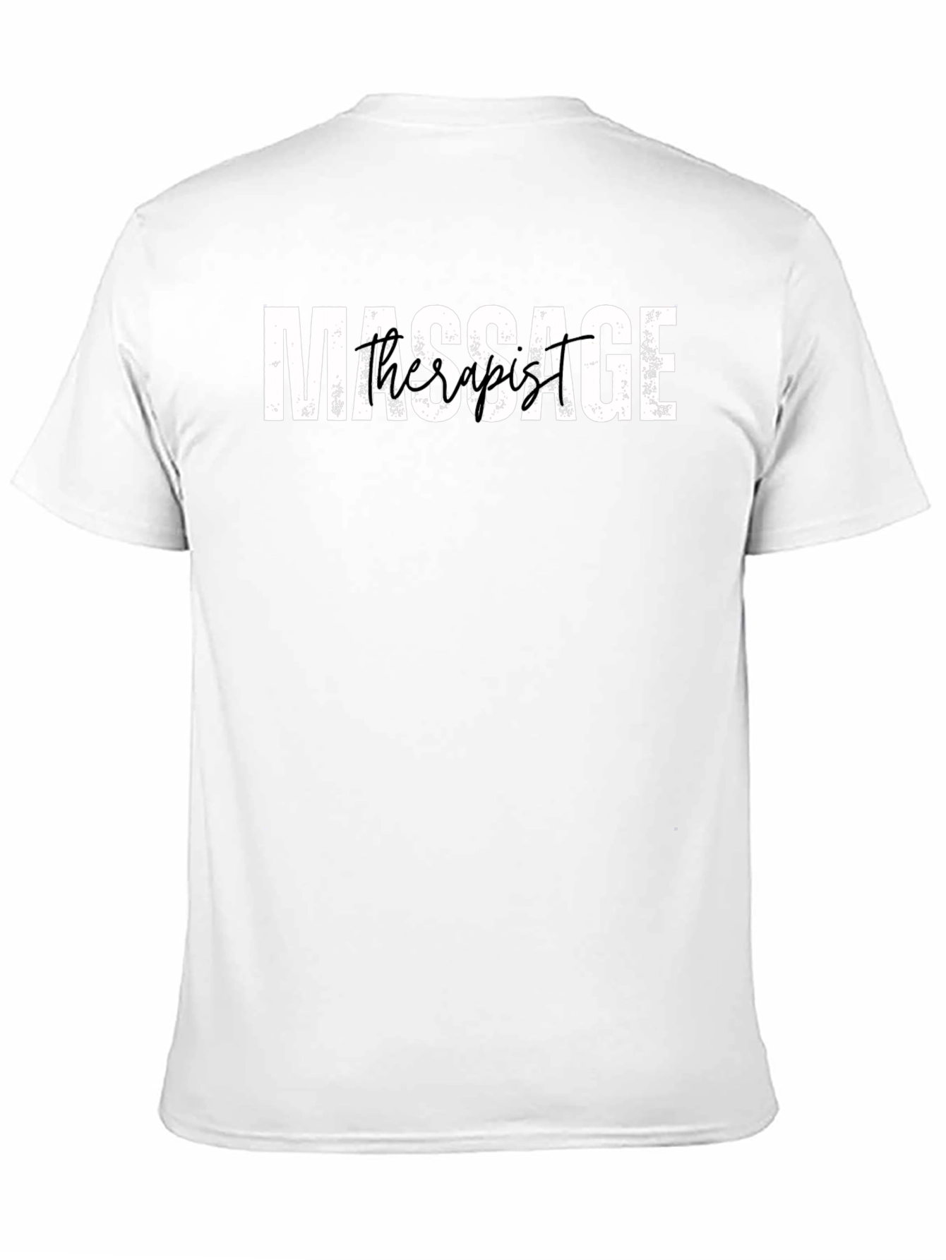 Massage Therapist Graphic Tee - Black Cotton Blend Shirt