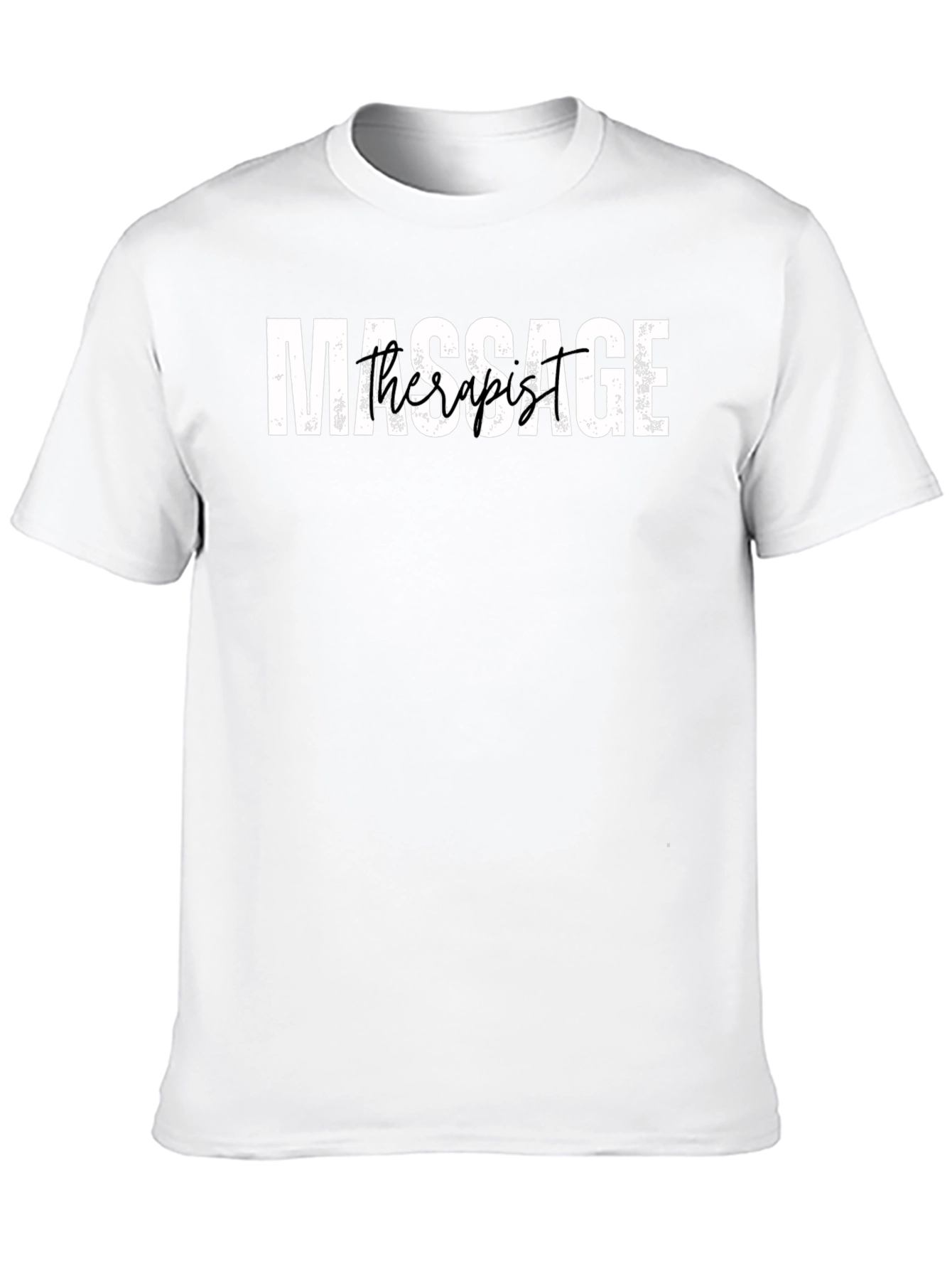 Massage Therapist Graphic Tee - Black Cotton Blend Shirt