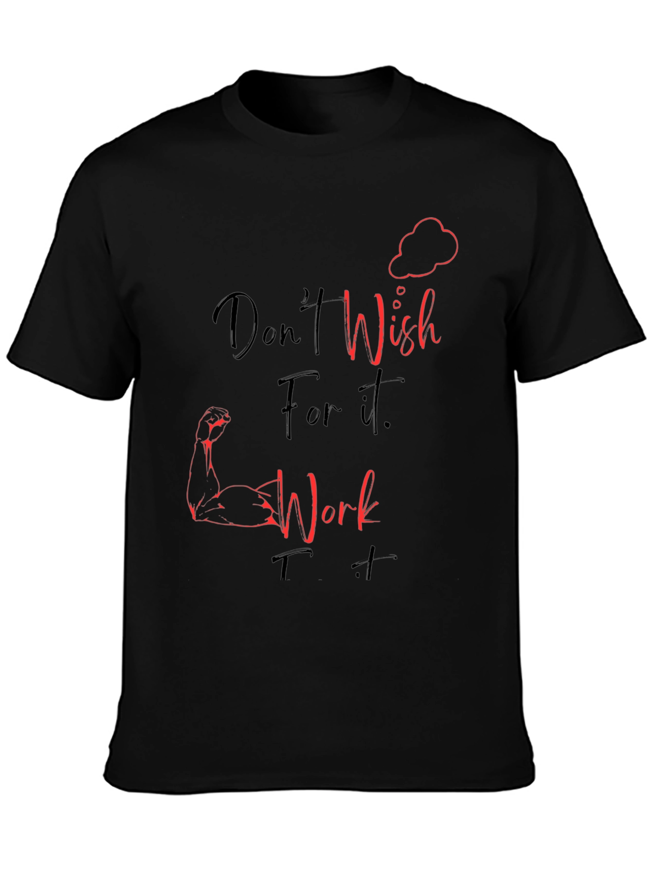 Motivational Workout Graphic T-Shirt