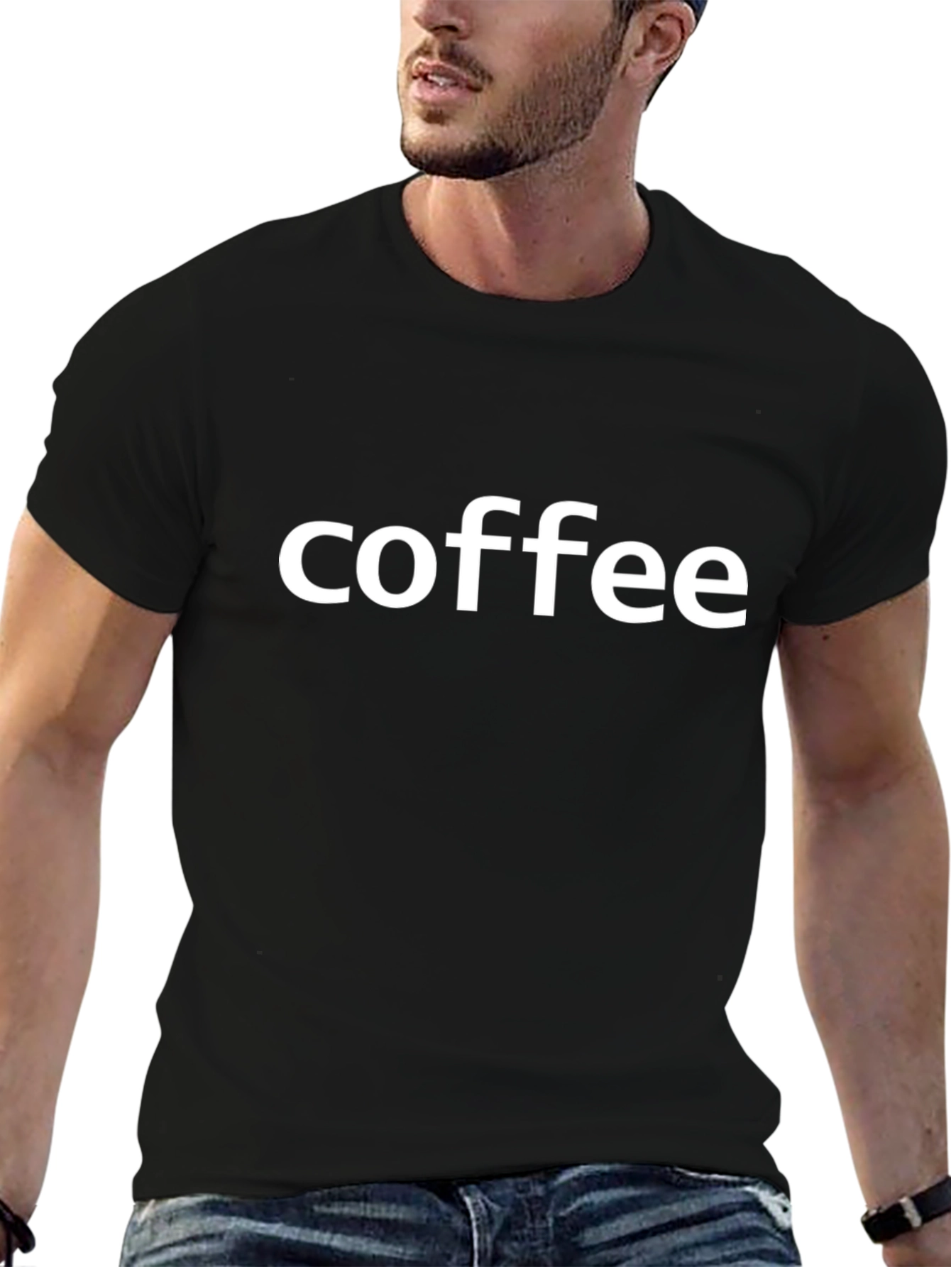 Coffee T-Shirt - Minimalist Design Black Tee