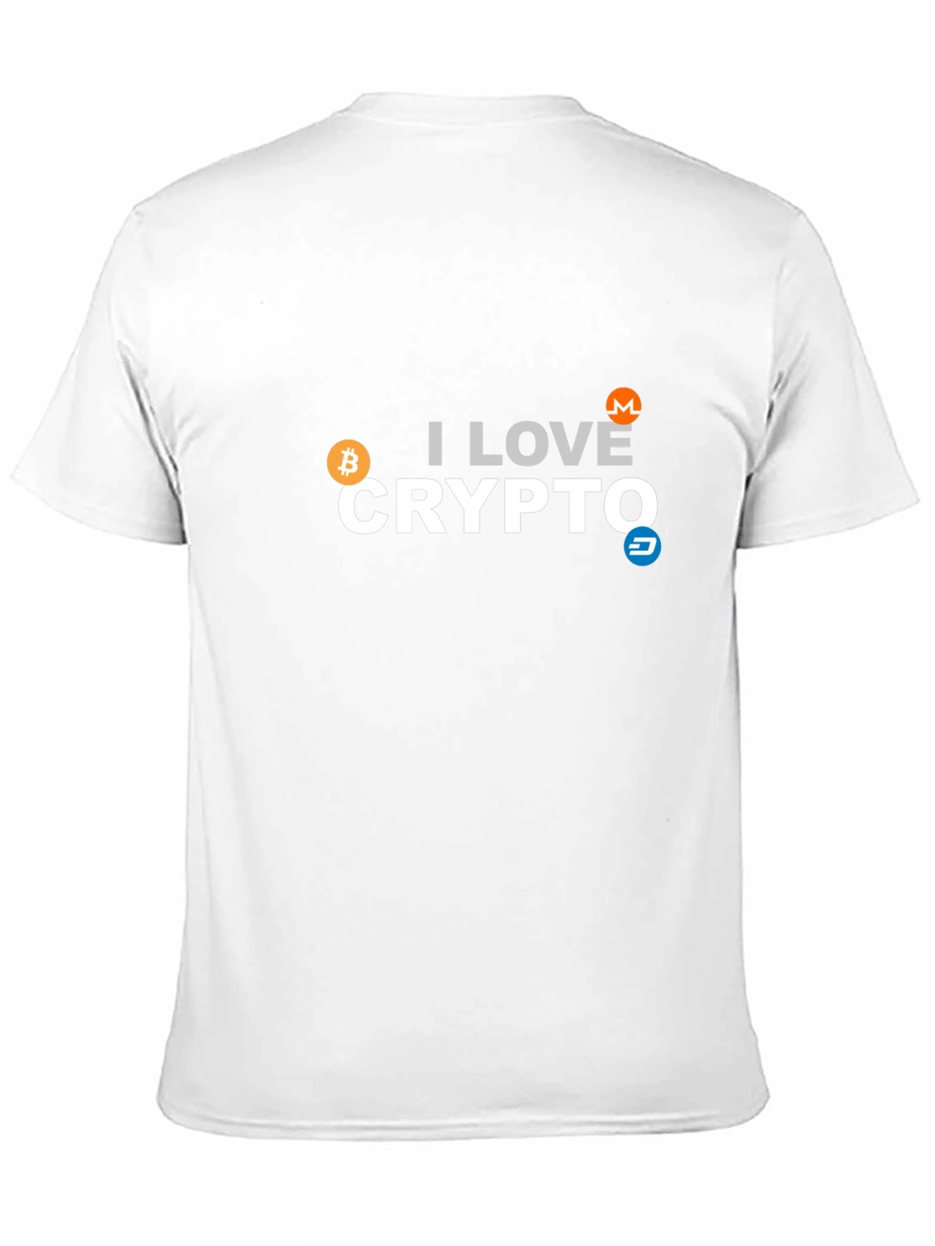 I Love Crypto T-Shirt - Bitcoin Monero Dash
