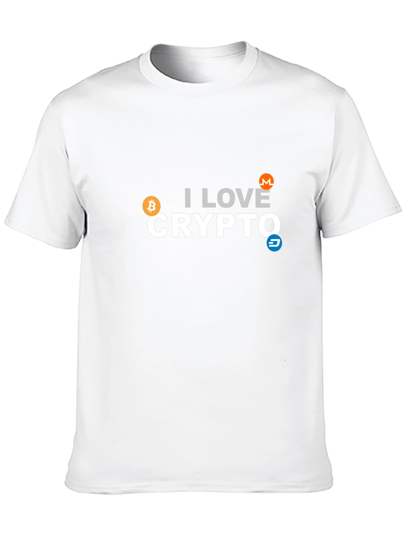 I Love Crypto T-Shirt - Bitcoin Monero Dash