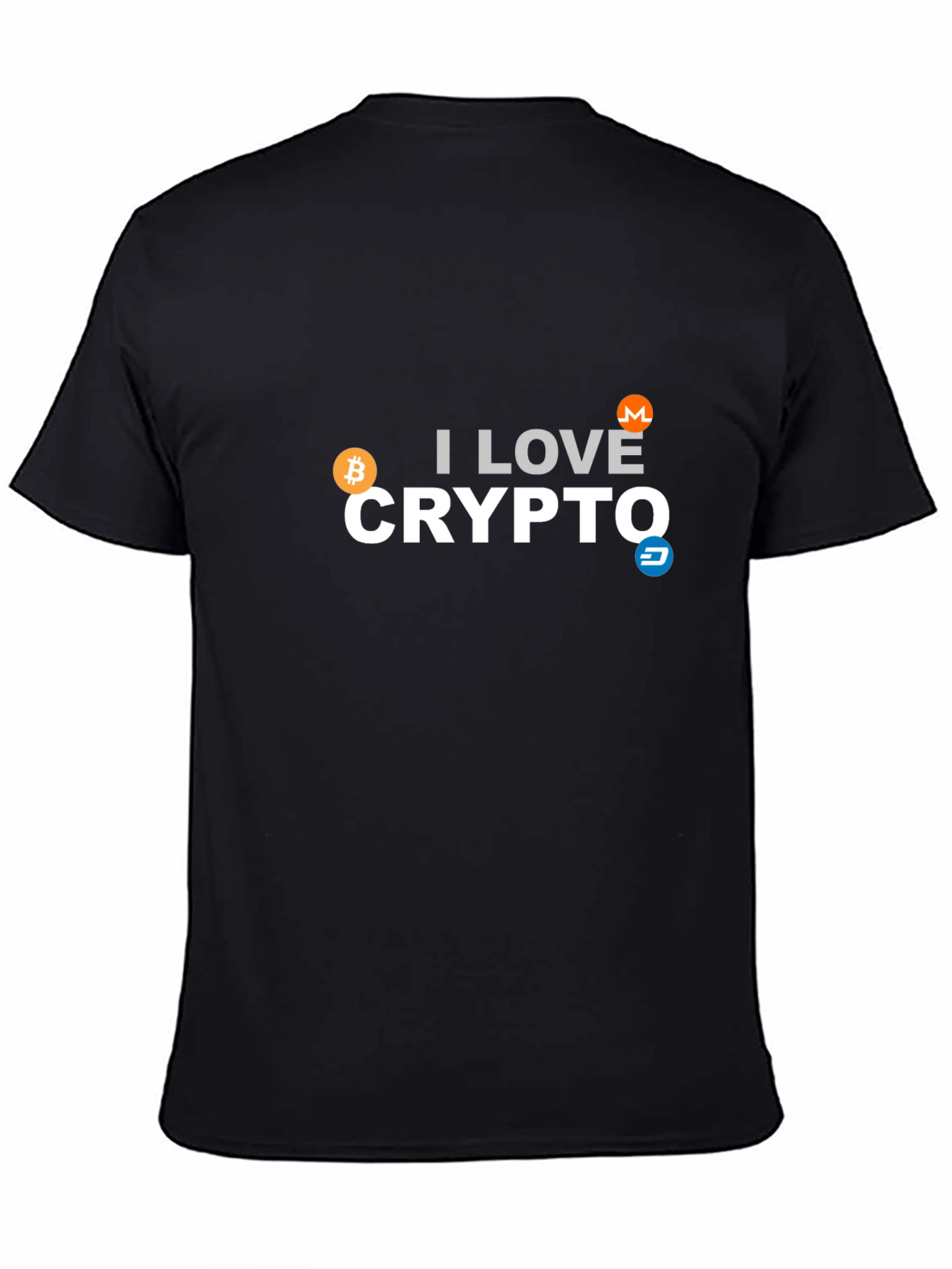 I Love Crypto T-Shirt - Bitcoin Monero Dash