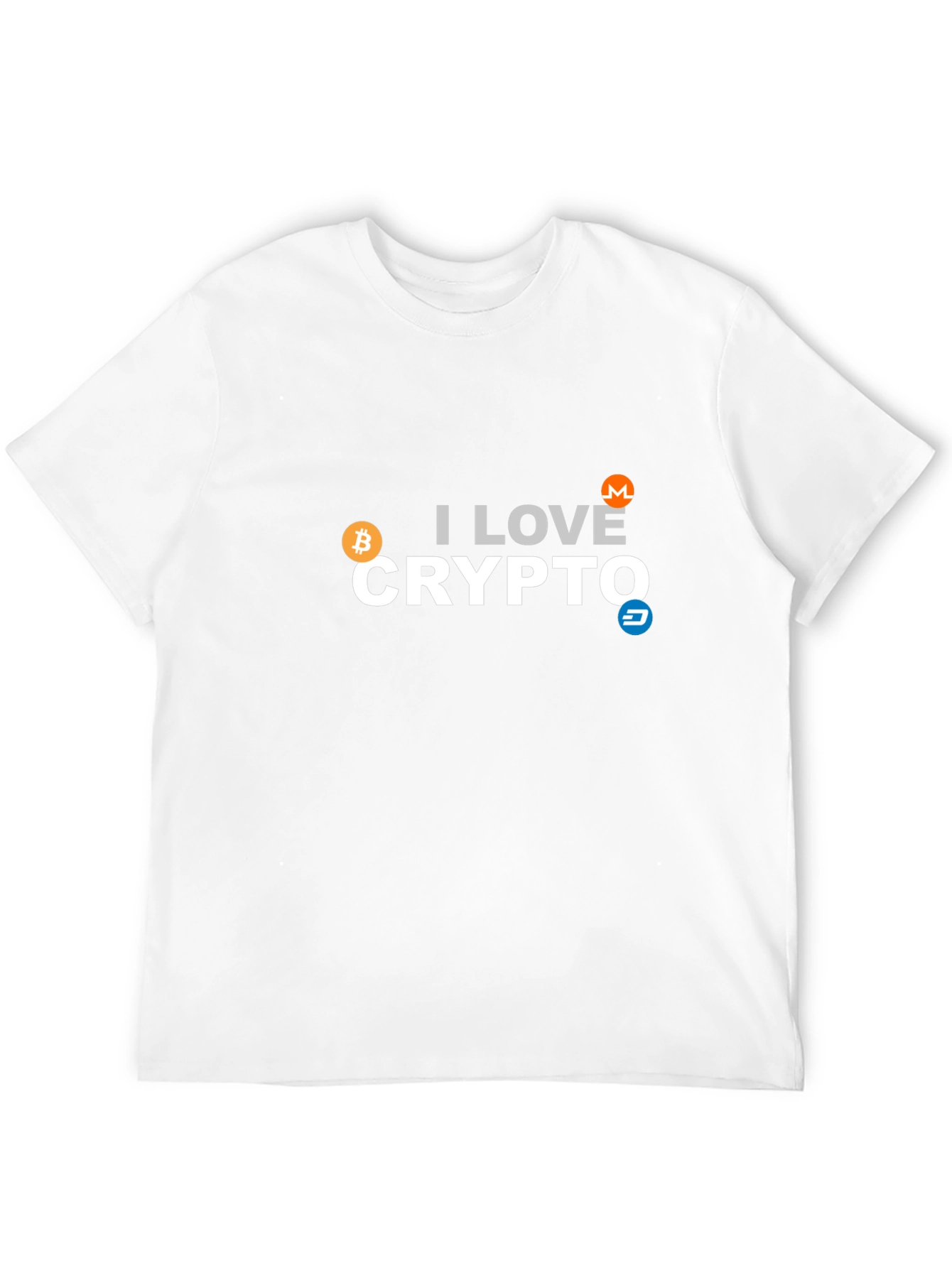 I Love Crypto T-Shirt - Bitcoin Monero Dash