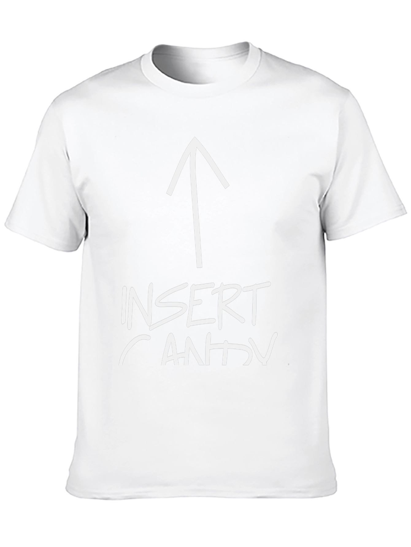 Insert Candy Arrow Graphic Tee - Black Cotton T-Shirt