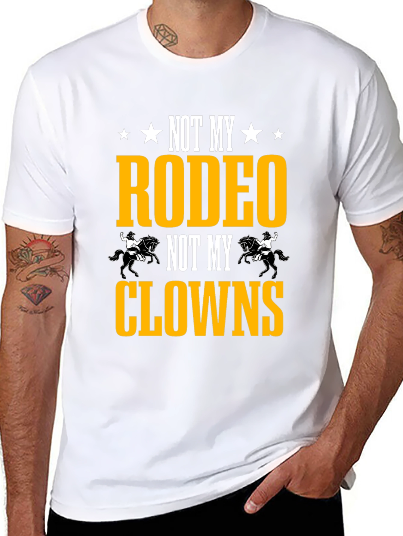 Not My Rodeo Not My Clowns Graphic Tee