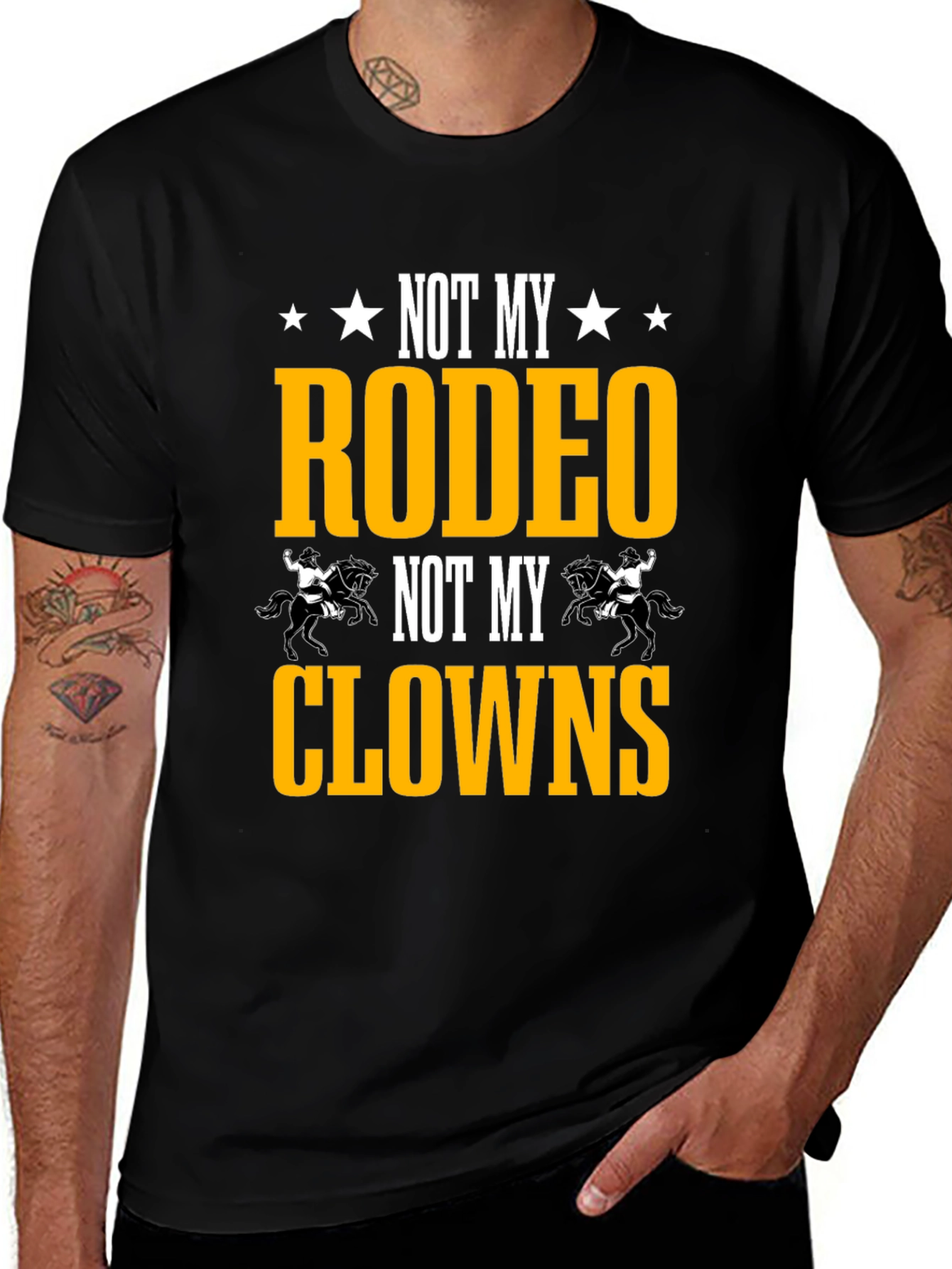 Not My Rodeo Not My Clowns Graphic Tee