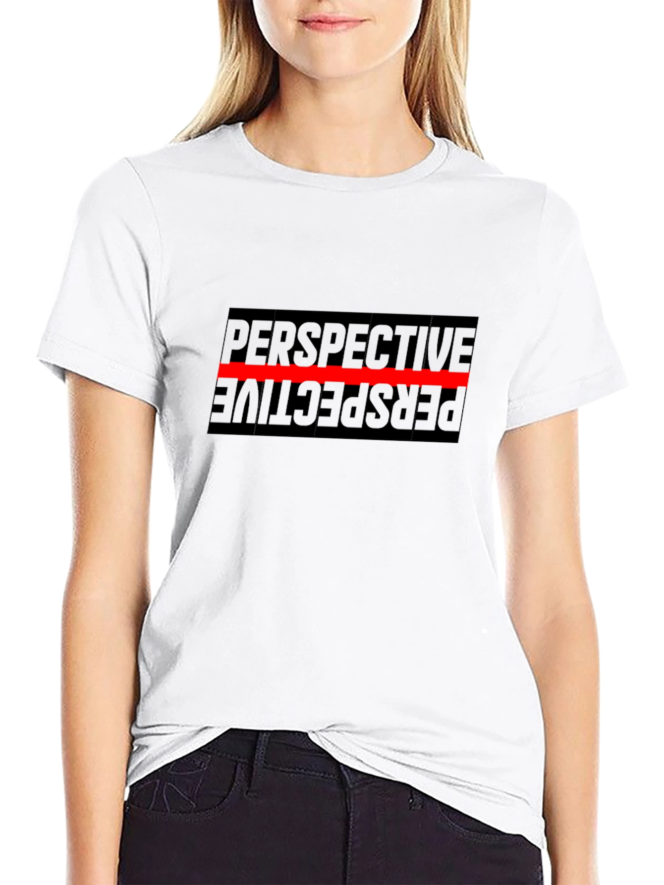Perspective Graphic T-Shirt - Black