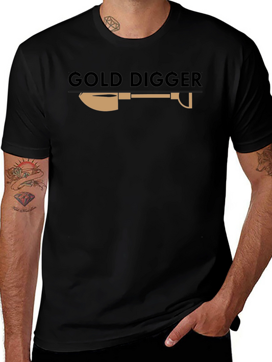 Gold Digger Graphic Tee - Novelty Design T-Shirt