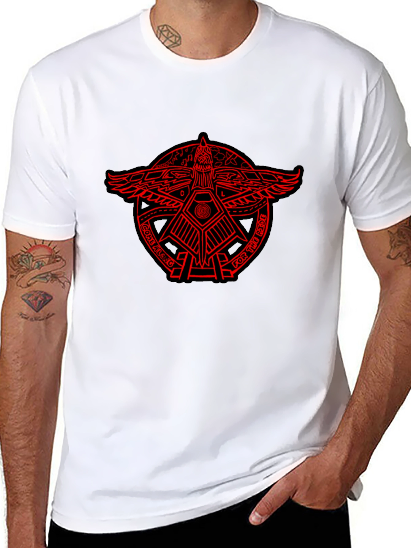 Eagle Crest Graphic Black T-Shirt