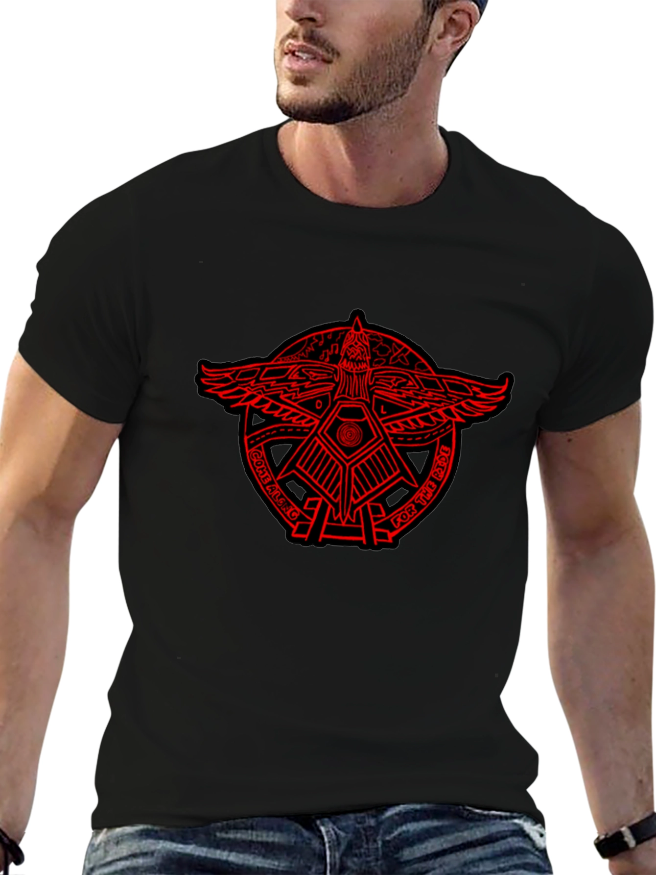 Eagle Crest Graphic Black T-Shirt