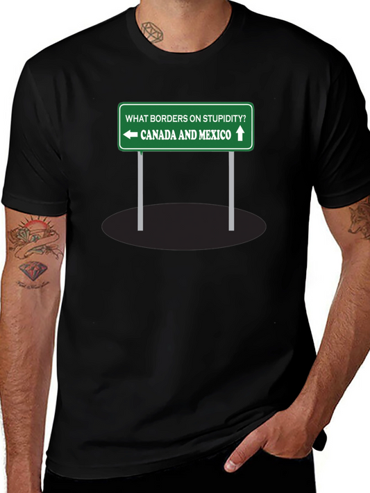 Humorous Canada Mexico Graphic T-Shirt