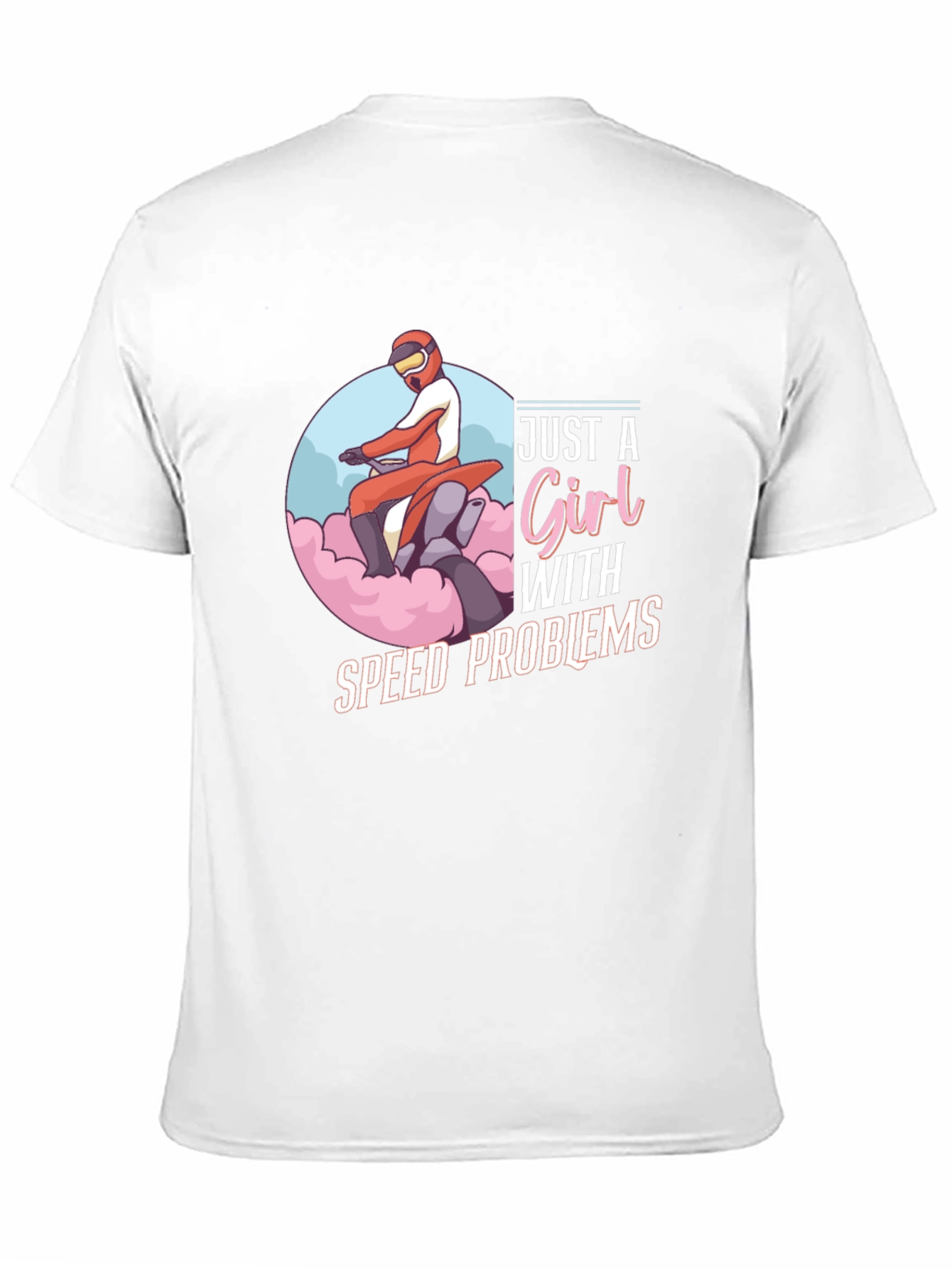 Just A Girl With Speed Problems Black T-Shirt