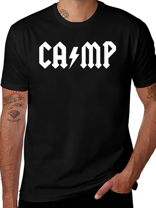 CAMP AC/DC Style Black T-Shirt