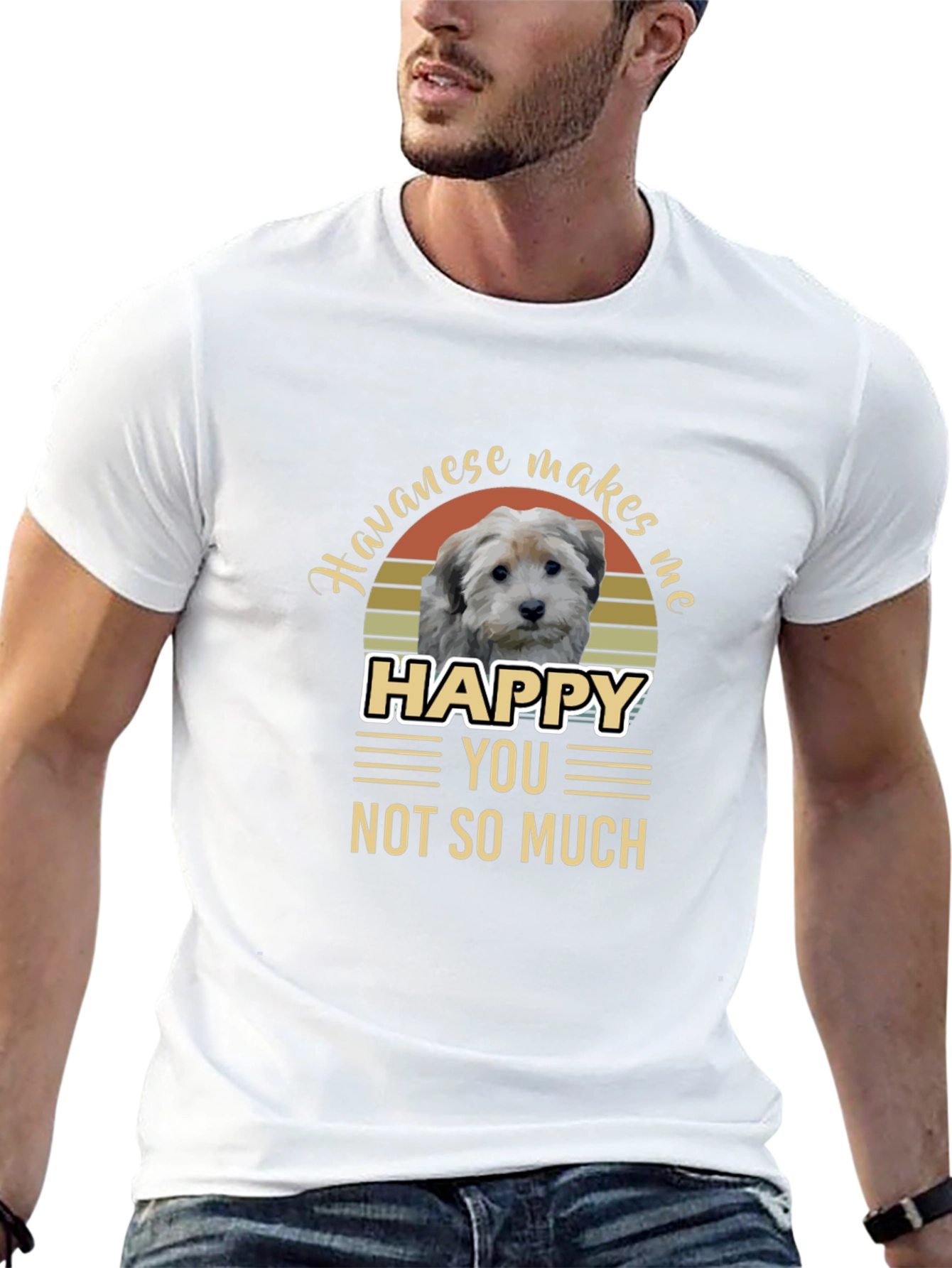 Havanese Makes Me Happy T-Shirt