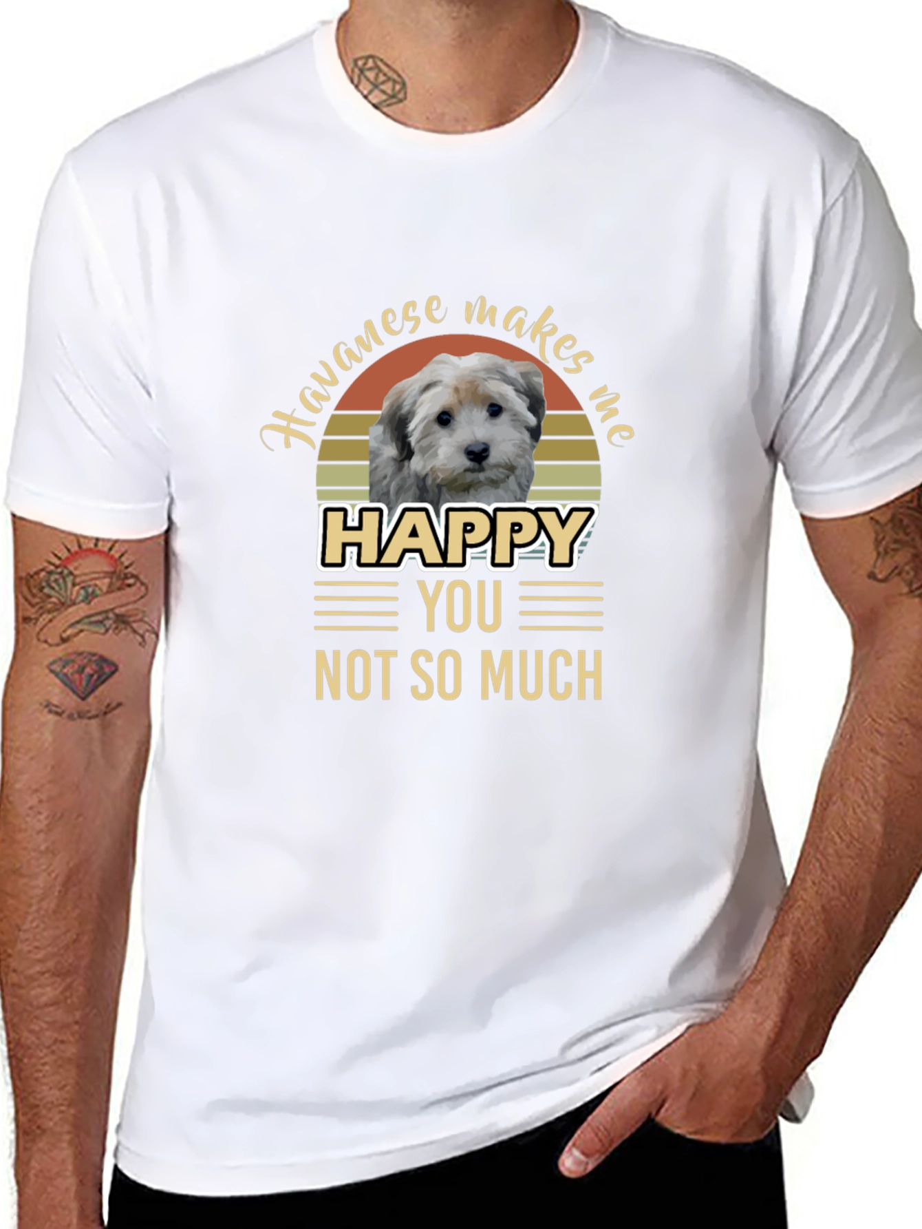 Havanese Makes Me Happy T-Shirt