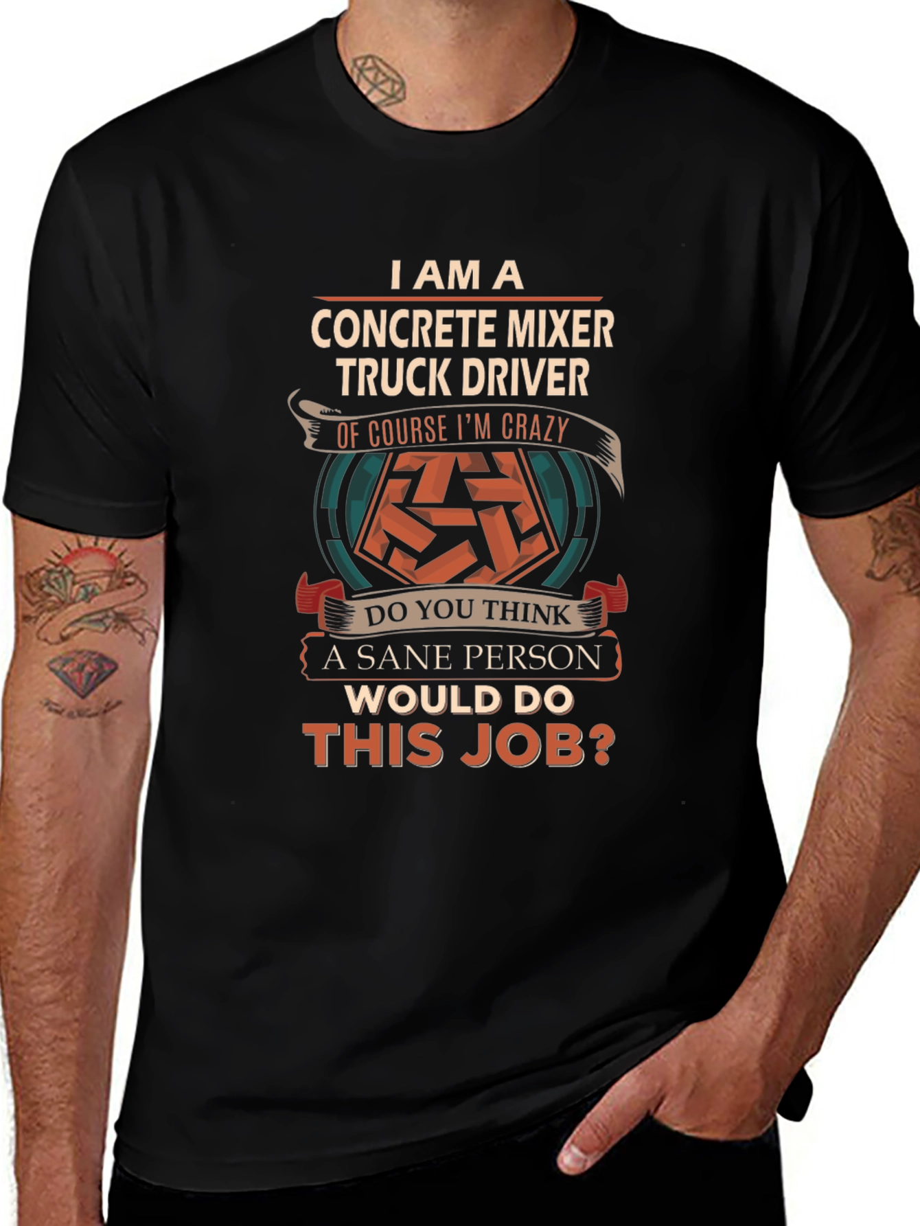 Crazy Concrete Mixer Truck Driver T-Shirt