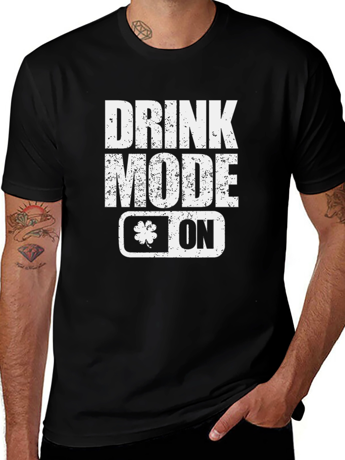 Drink Mode On T-Shirt - St. Patricks Day Tee