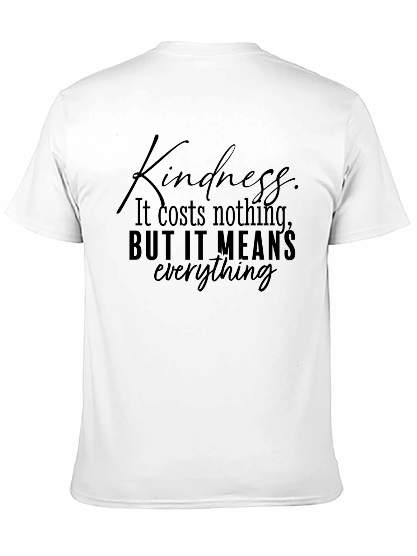 Kindness Graphic Tee - Black Short Sleeve Shirt