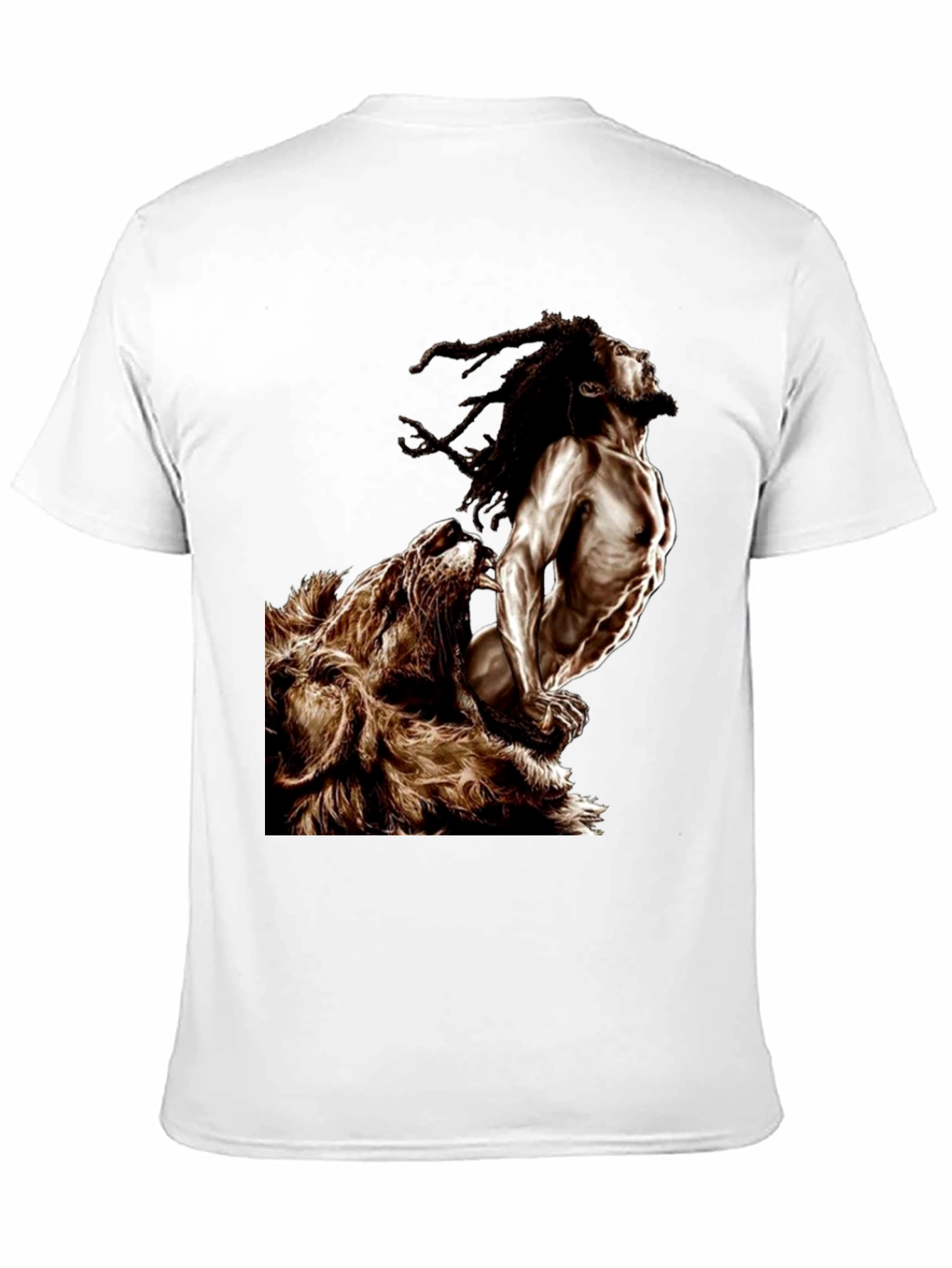 Lion & Rasta Graphic T-Shirt - Mens Black Tee