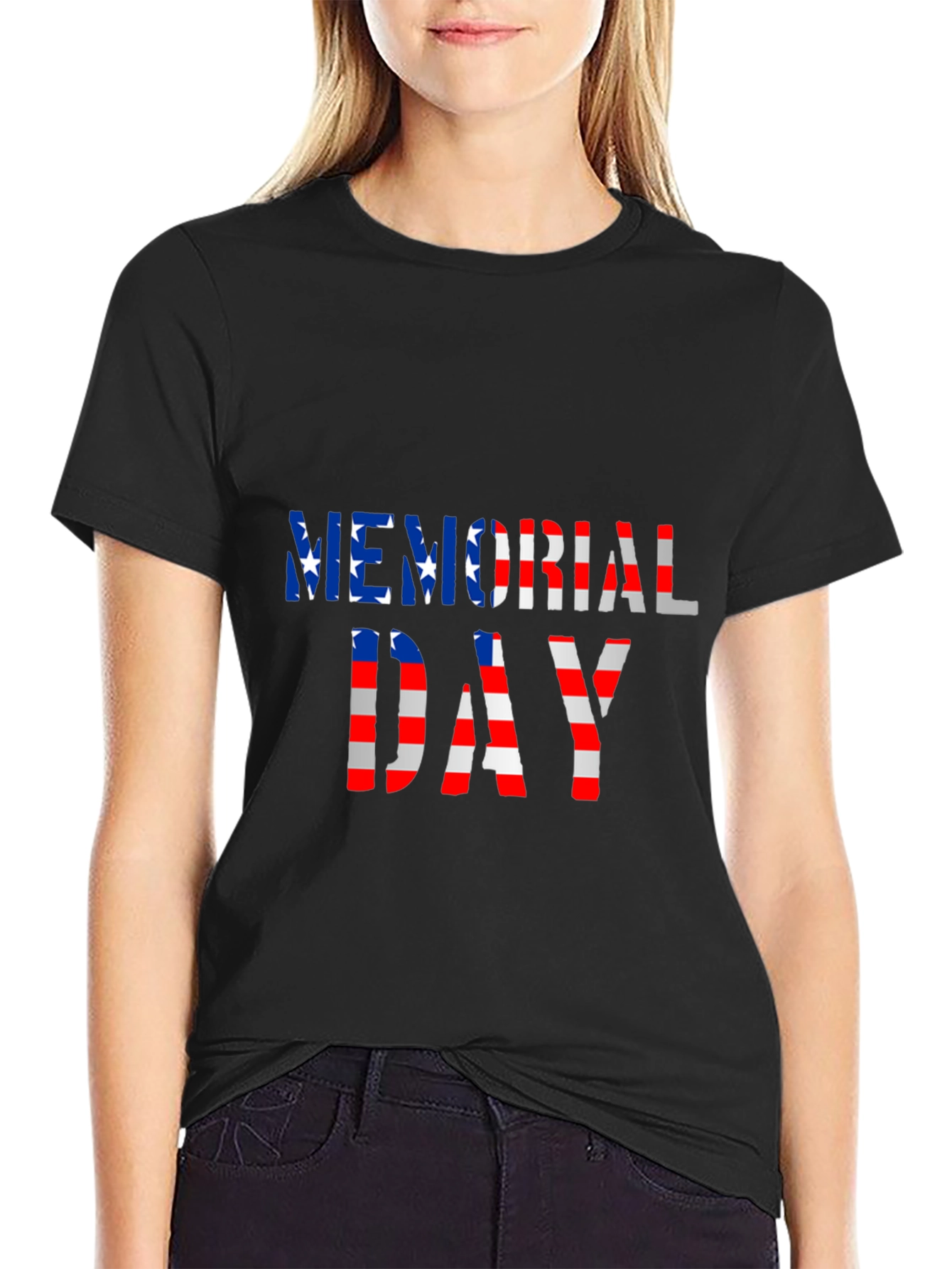 Memorial Day Graphic T-Shirt - Patriotic Design