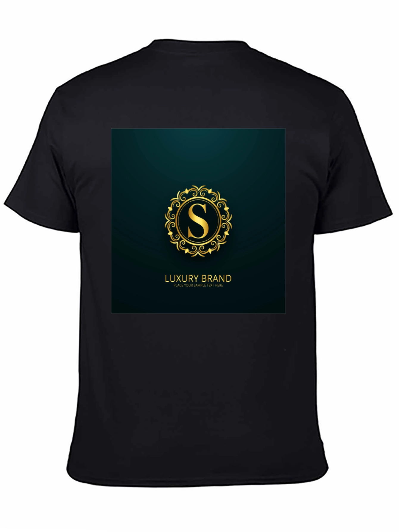 Luxury Brand S Logo Black T-Shirt