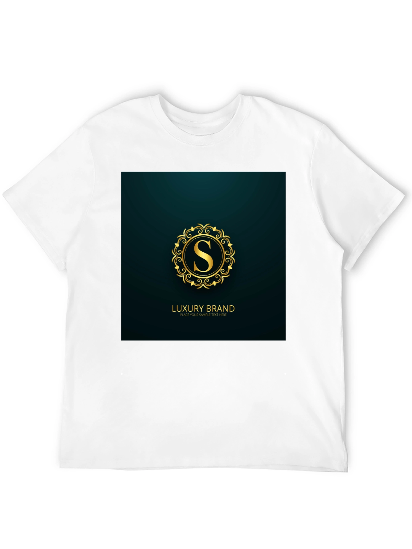 Luxury Brand S Logo Black T-Shirt