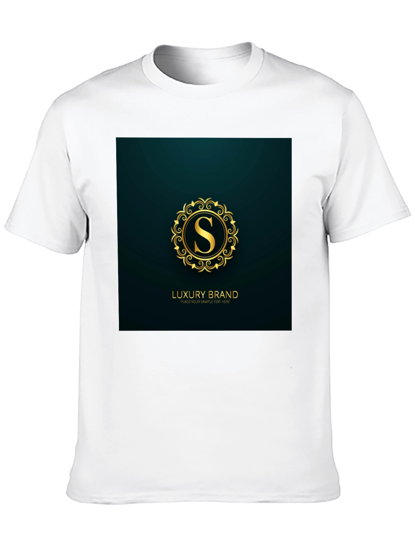 Luxury Brand S Logo Black T-Shirt