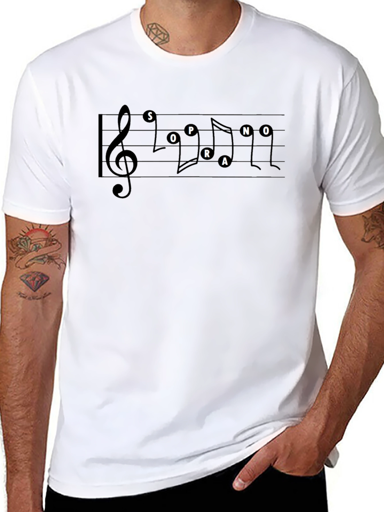Soprano Music Note T-Shirt - Stylish Singer Apparel