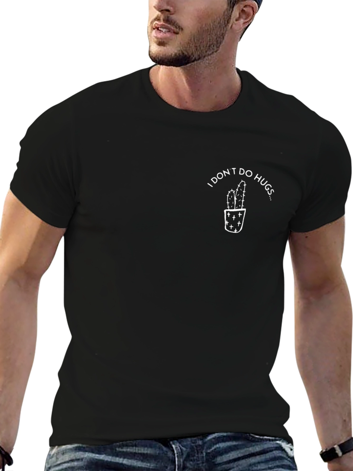 I Dont Do Hugs Cactus Graphic Tee