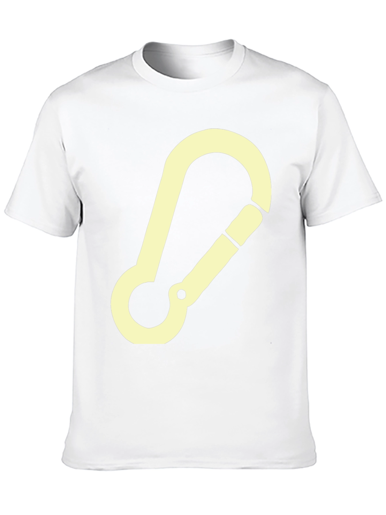 Carabiner Graphic Tee - Black Cotton T-Shirt