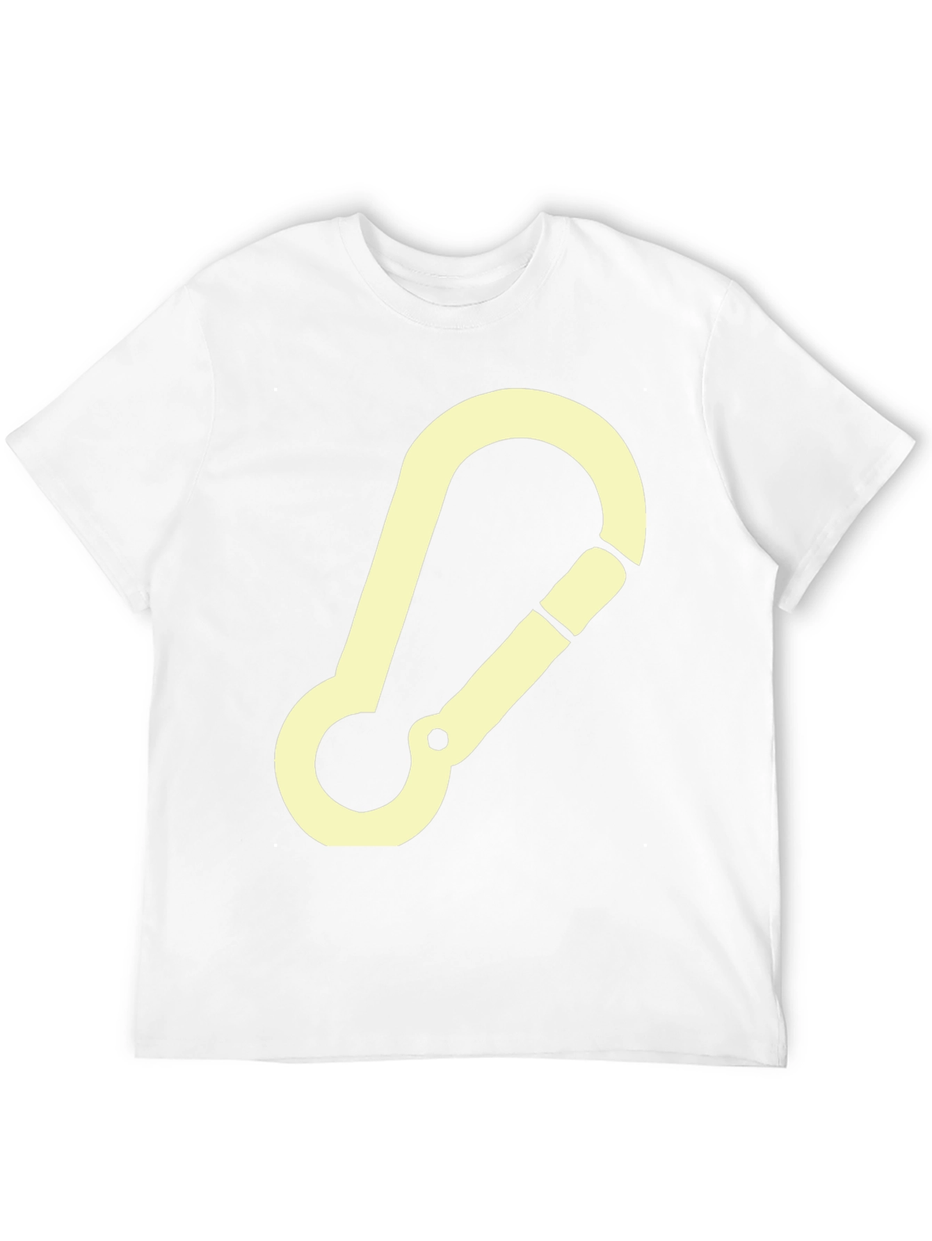 Carabiner Graphic Tee - Black Cotton T-Shirt