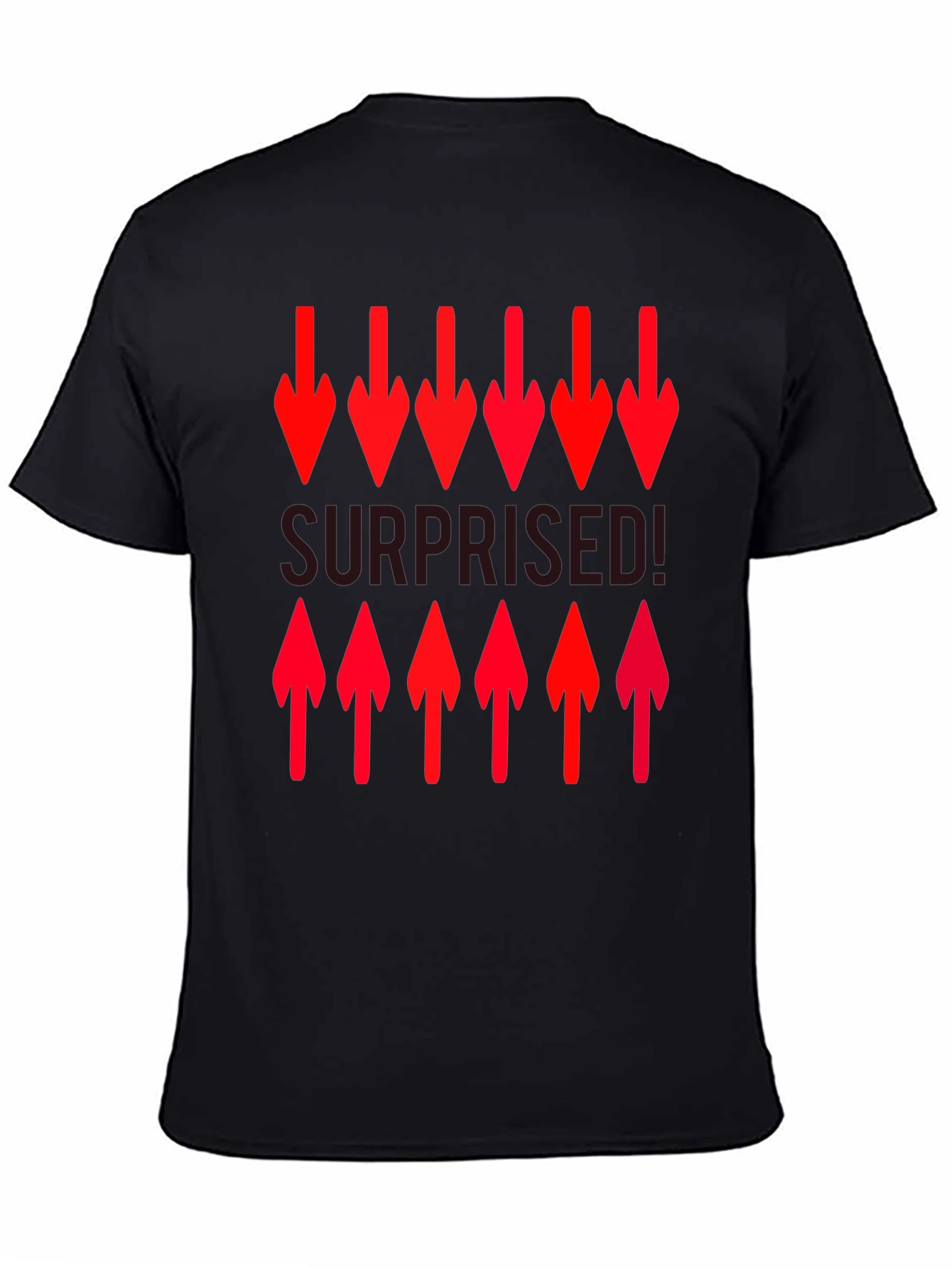 Surprised! Graphic Print Crew Neck T-Shirt