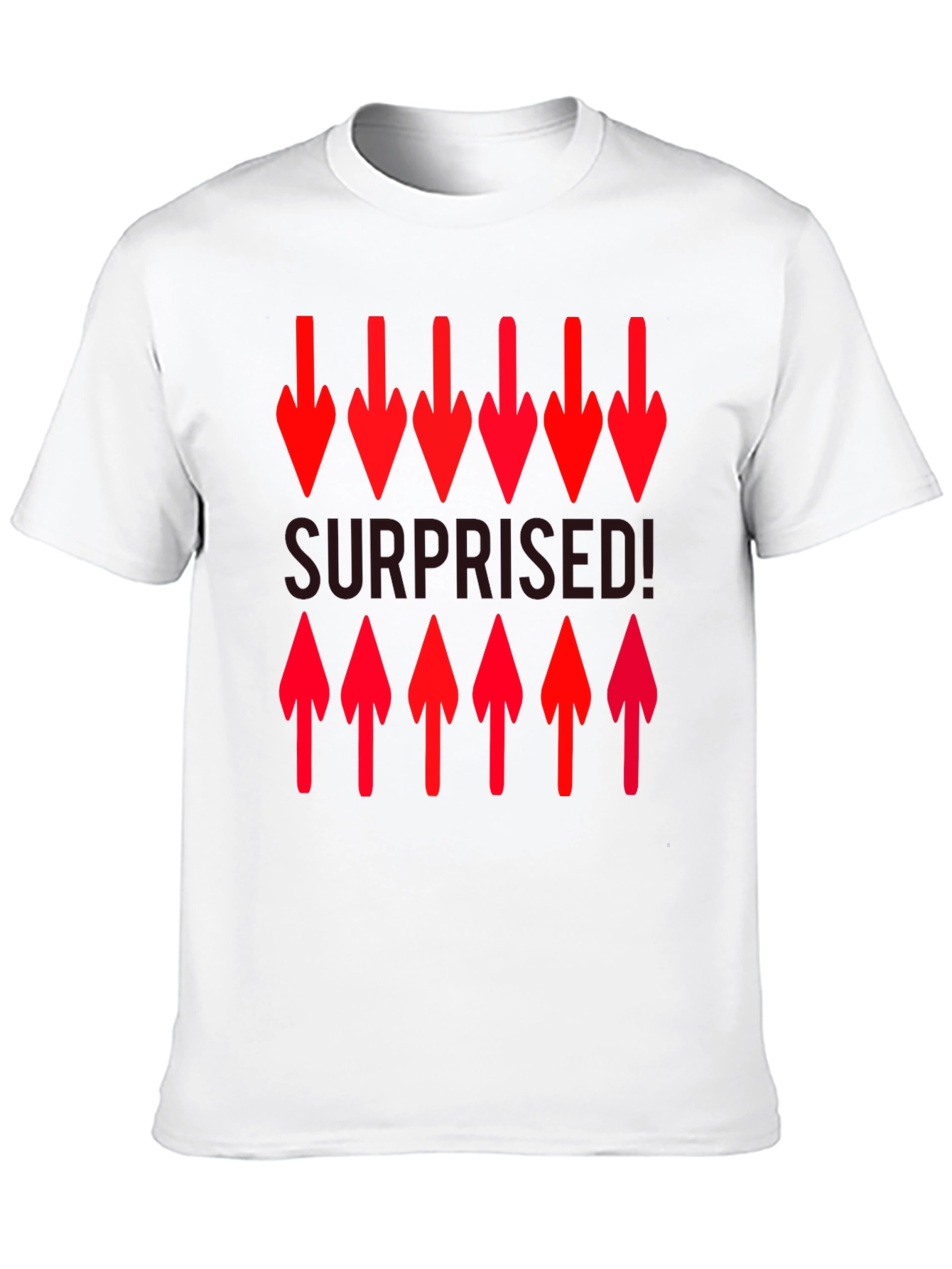 Surprised! Graphic Print Crew Neck T-Shirt