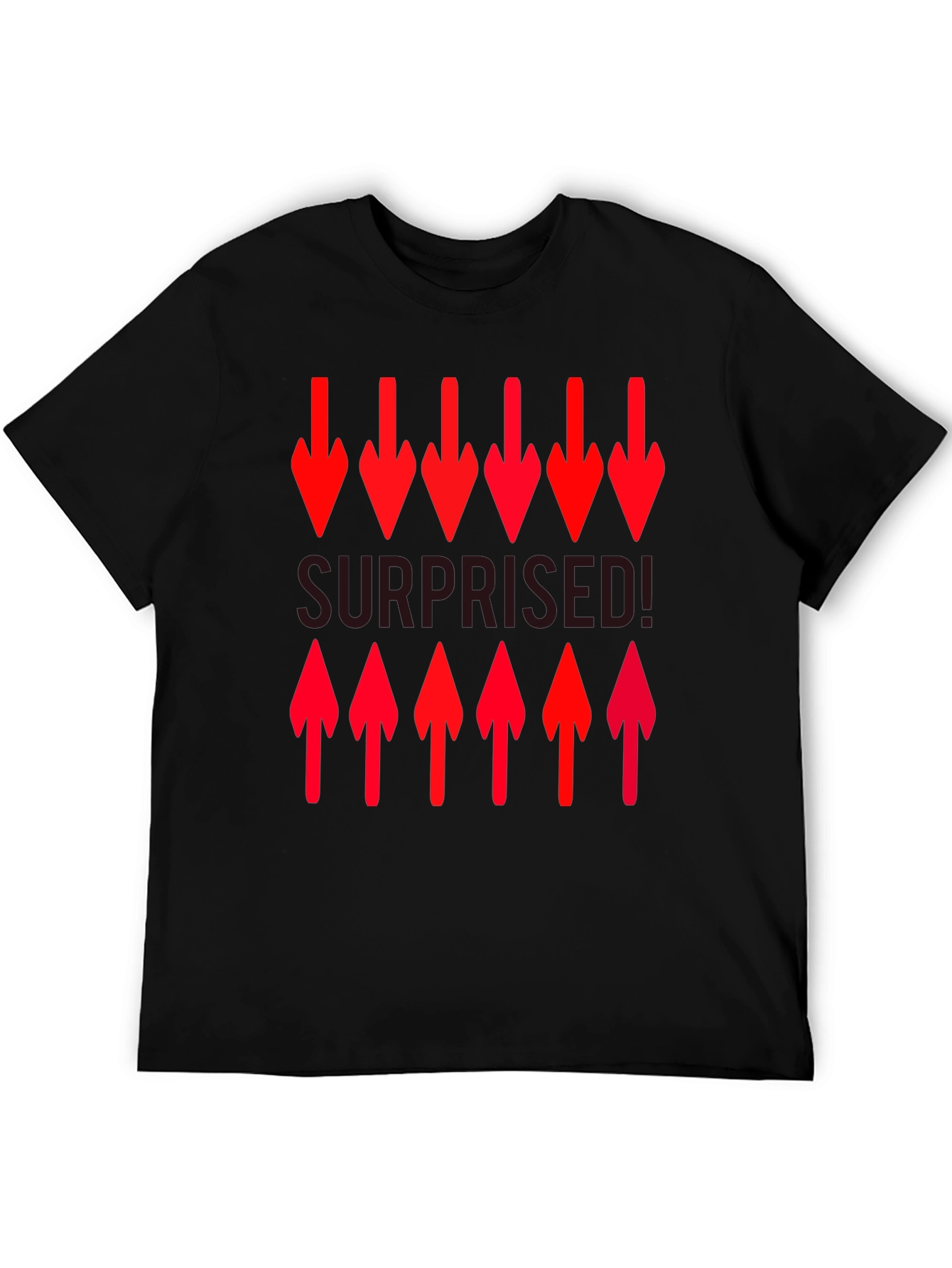 Surprised! Graphic Print Crew Neck T-Shirt