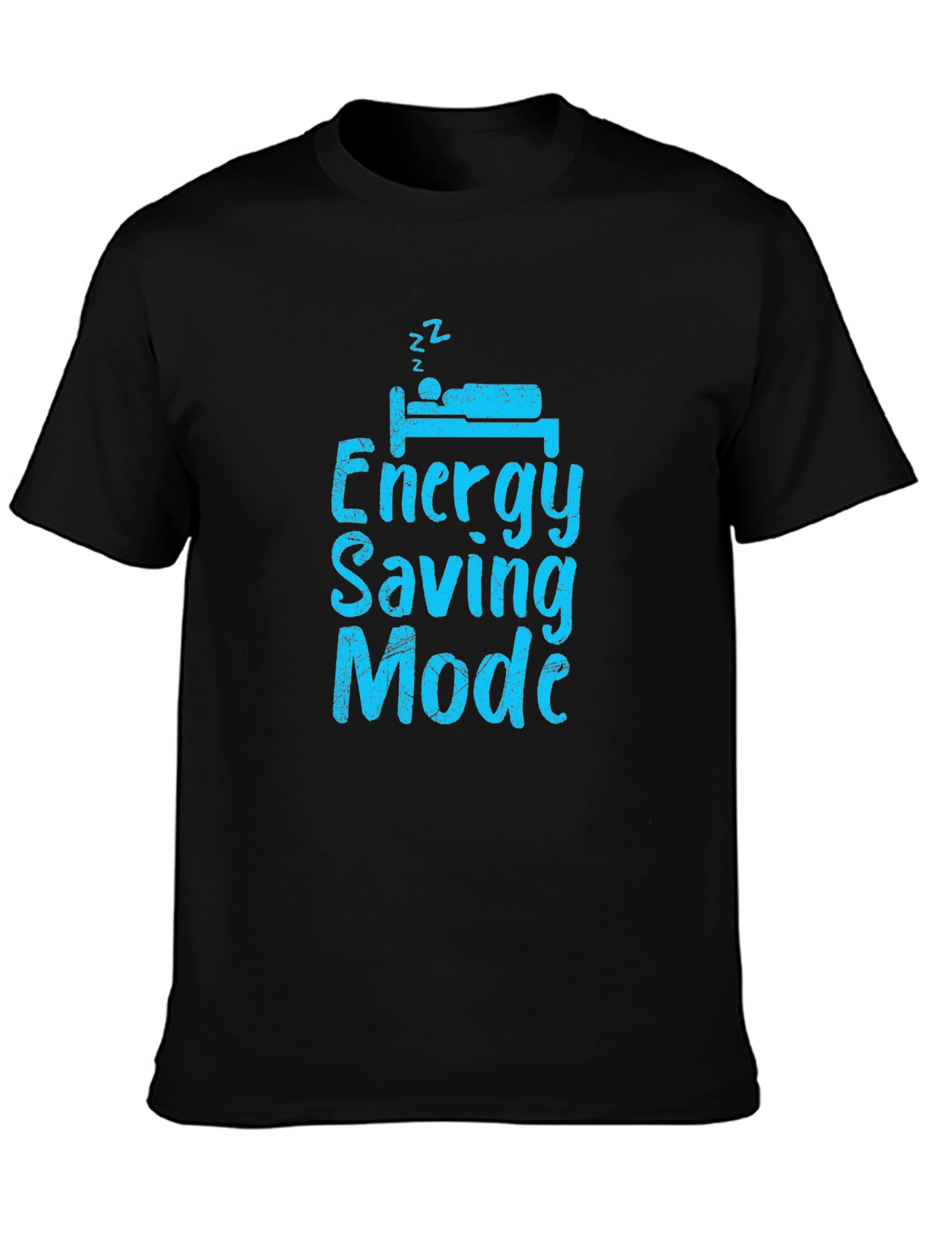Energy Saving Mode - Black T-Shirt