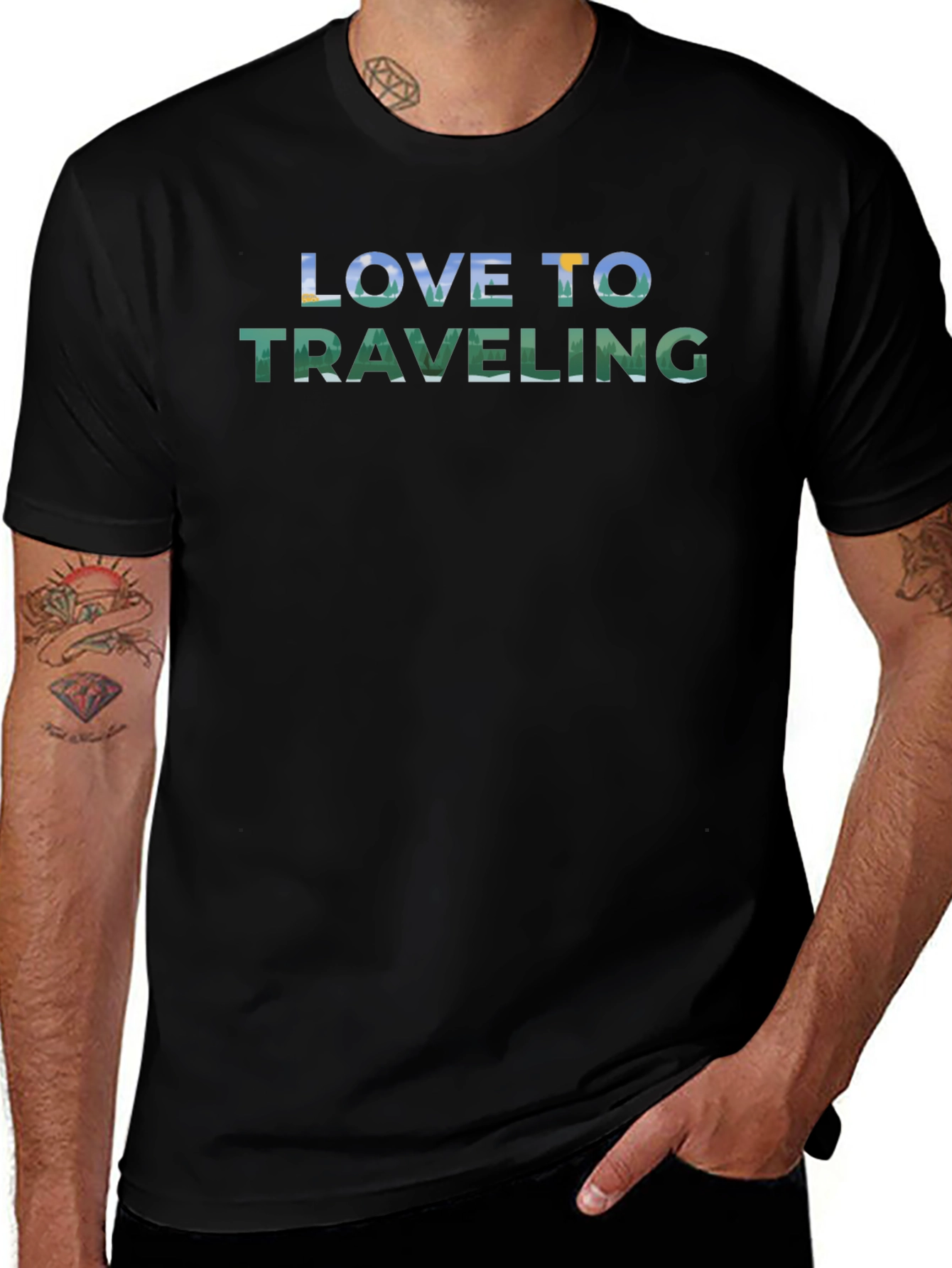 Love to Traveling Graphic T-Shirt