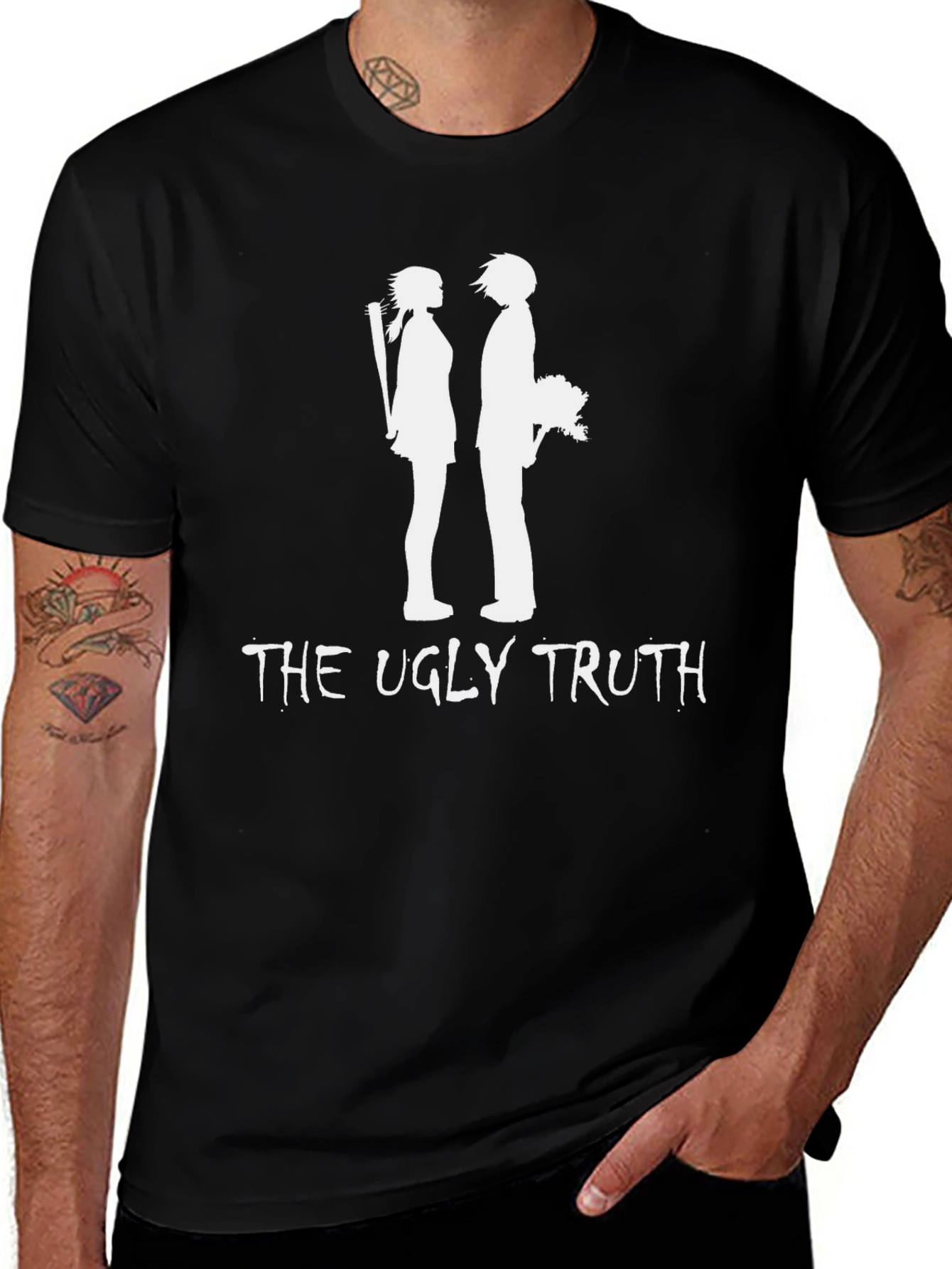 The Ugly Truth Graphic T-Shirt - Black Crew Neck