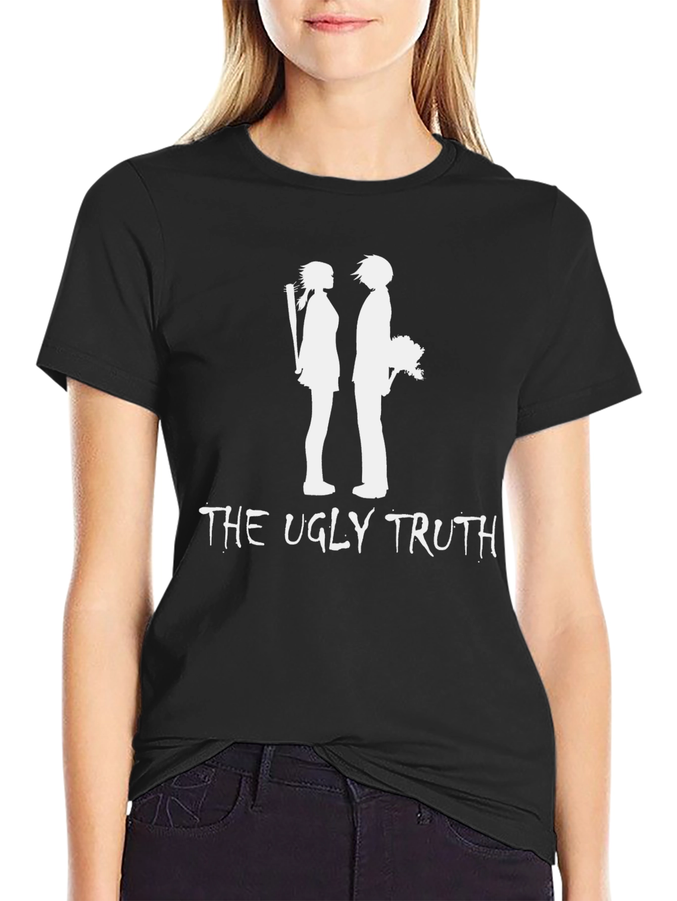 The Ugly Truth Graphic T-Shirt - Black Crew Neck