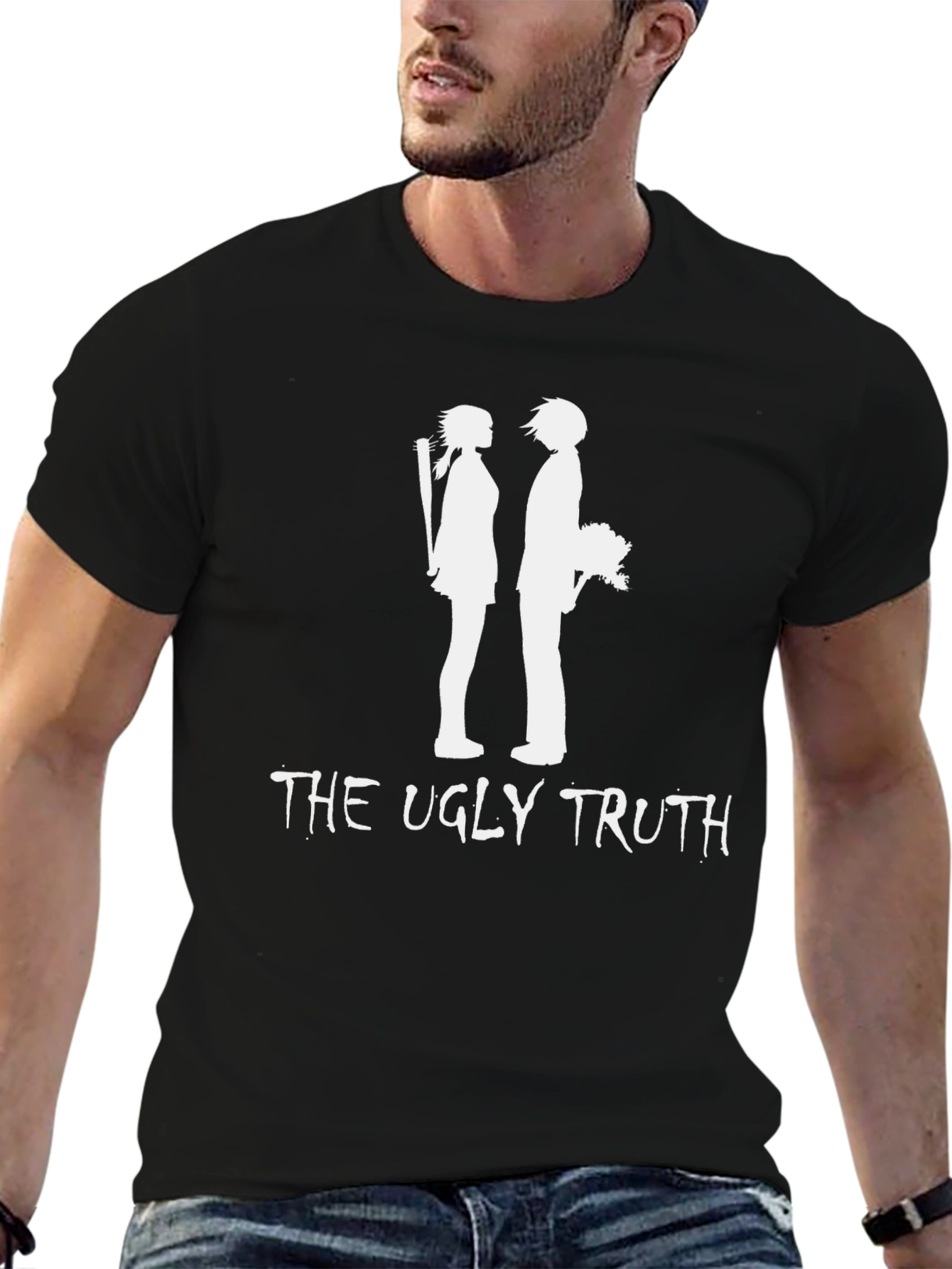 The Ugly Truth Graphic T-Shirt - Black Crew Neck
