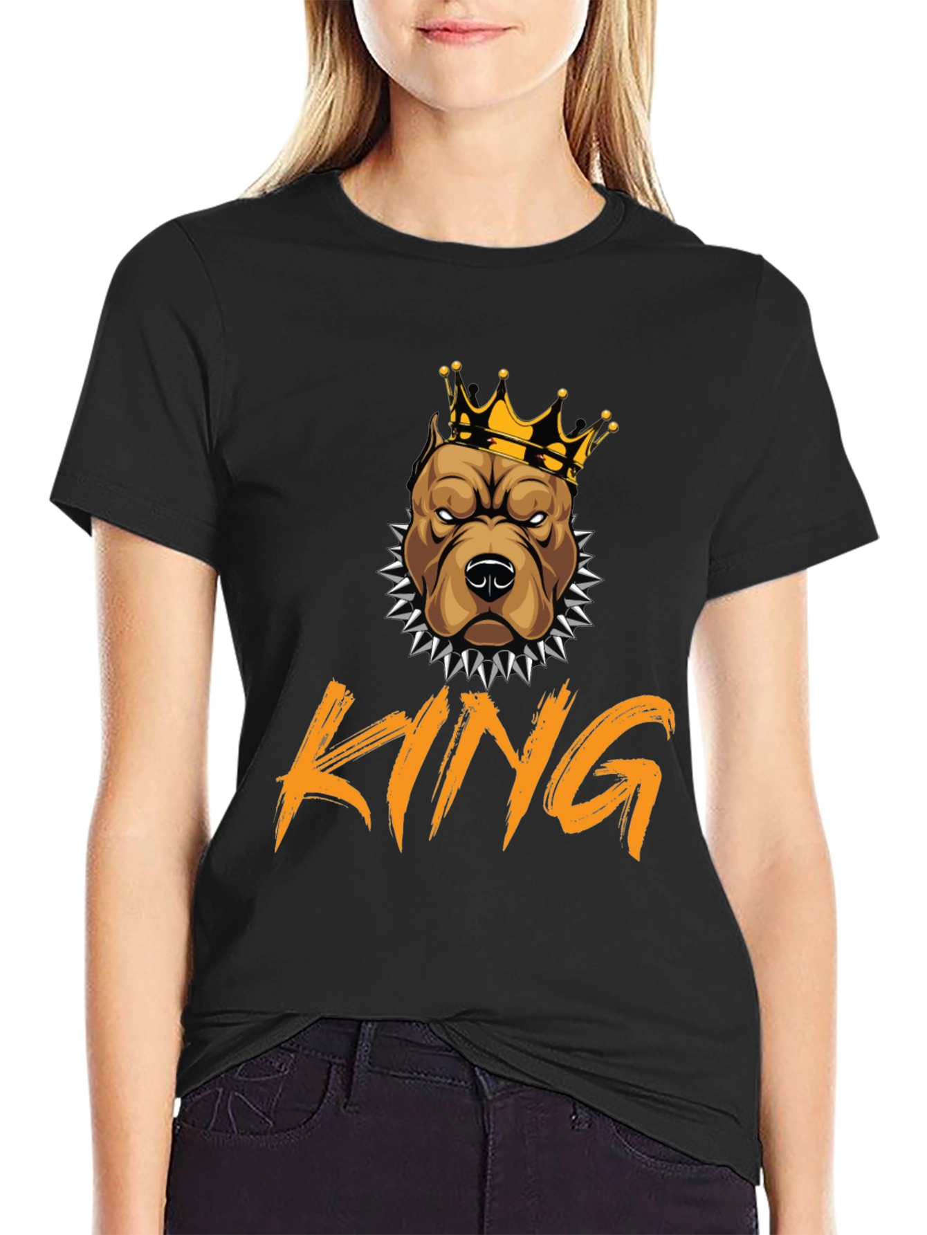 King Pitbull Graphic Tee - Black