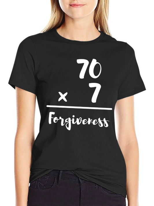 70 x 7 Forgiveness Tee - Christian Black T-Shirt